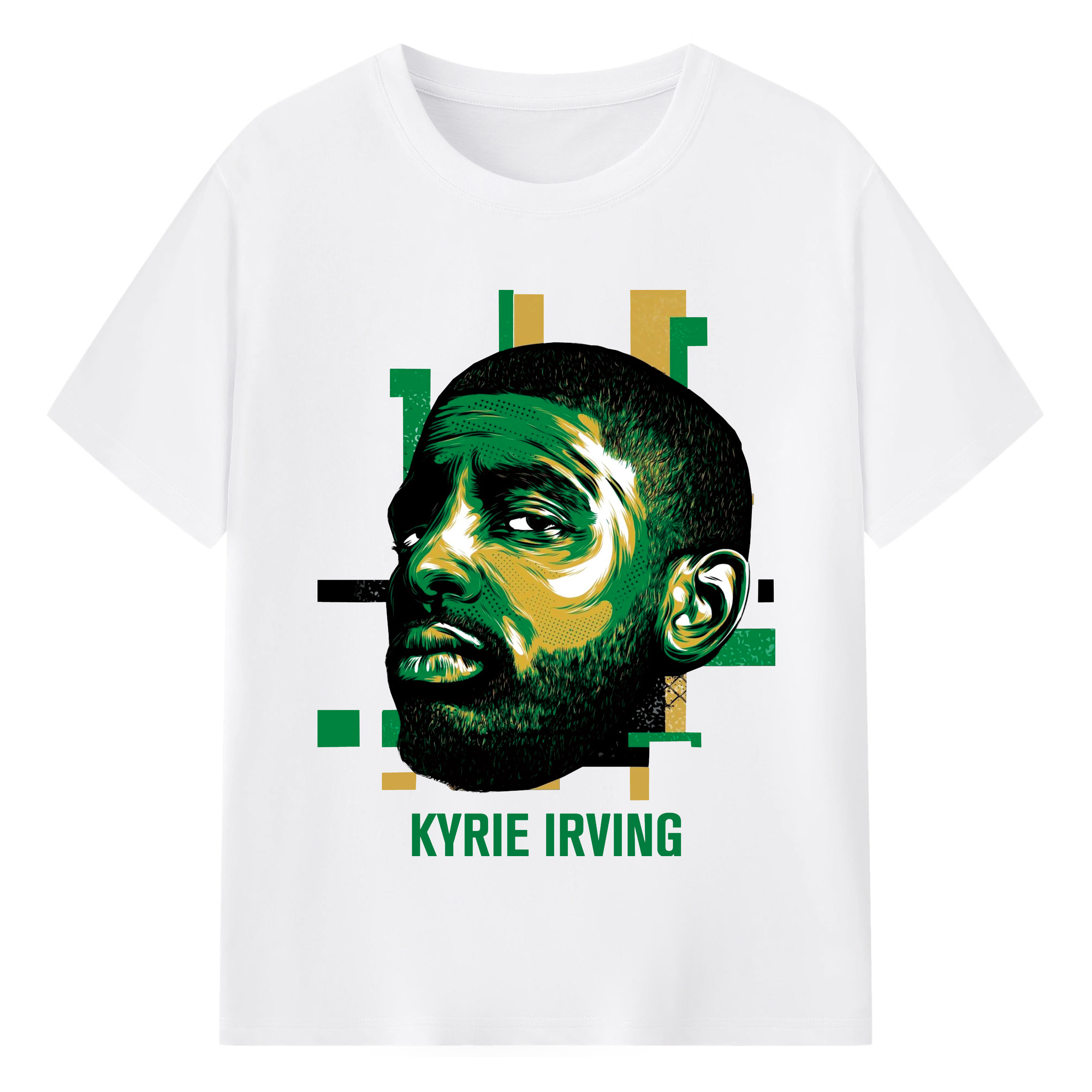 Kyrie Irving graphic T‑Shirt - 180g Cotton T-Shirt With Front Heat Transfer Print – Soft, Lightweight, Fitted Design – Comfortable Casual Wear For Sports & Everyday Use