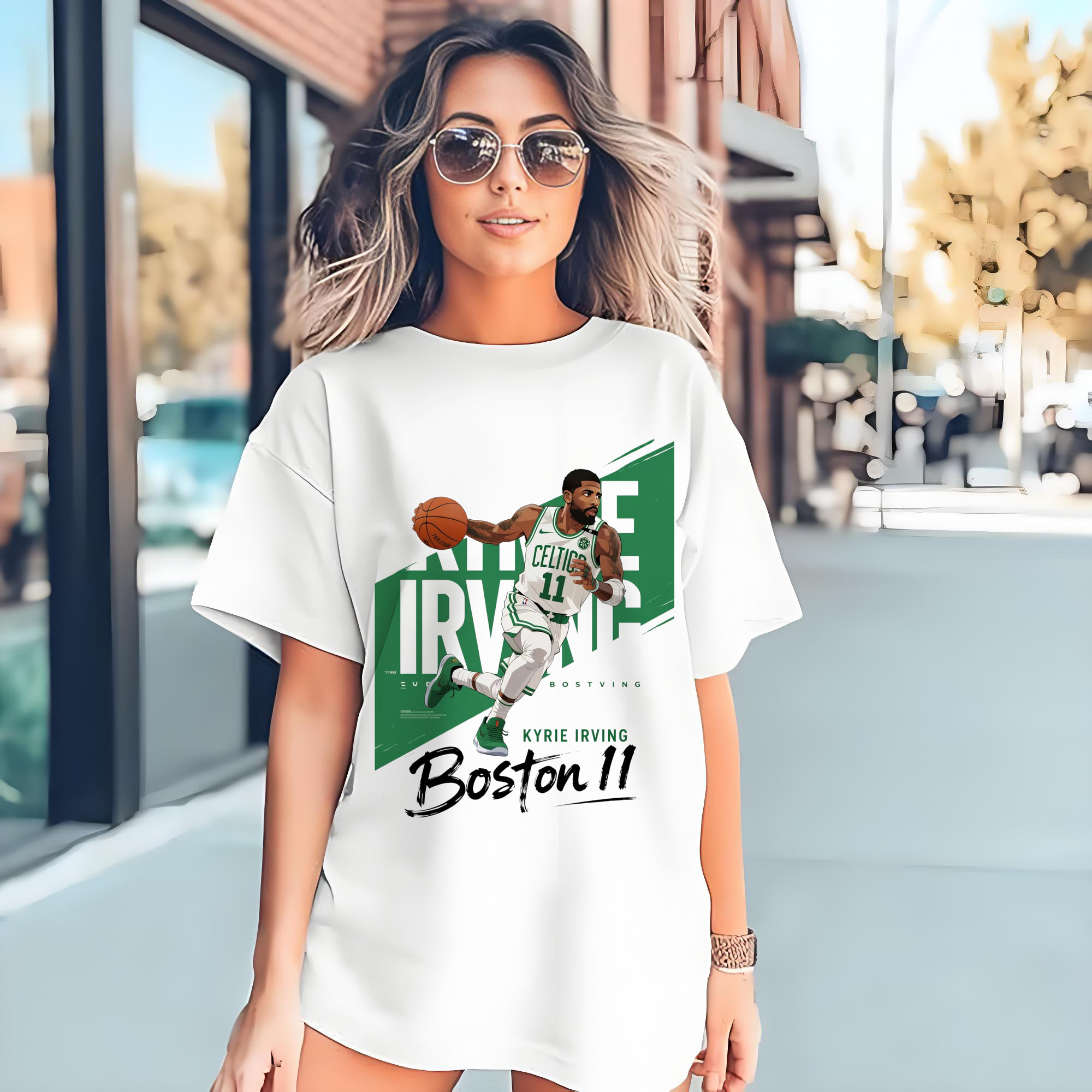 Kyrie Irving celtics #11 T‑shirt