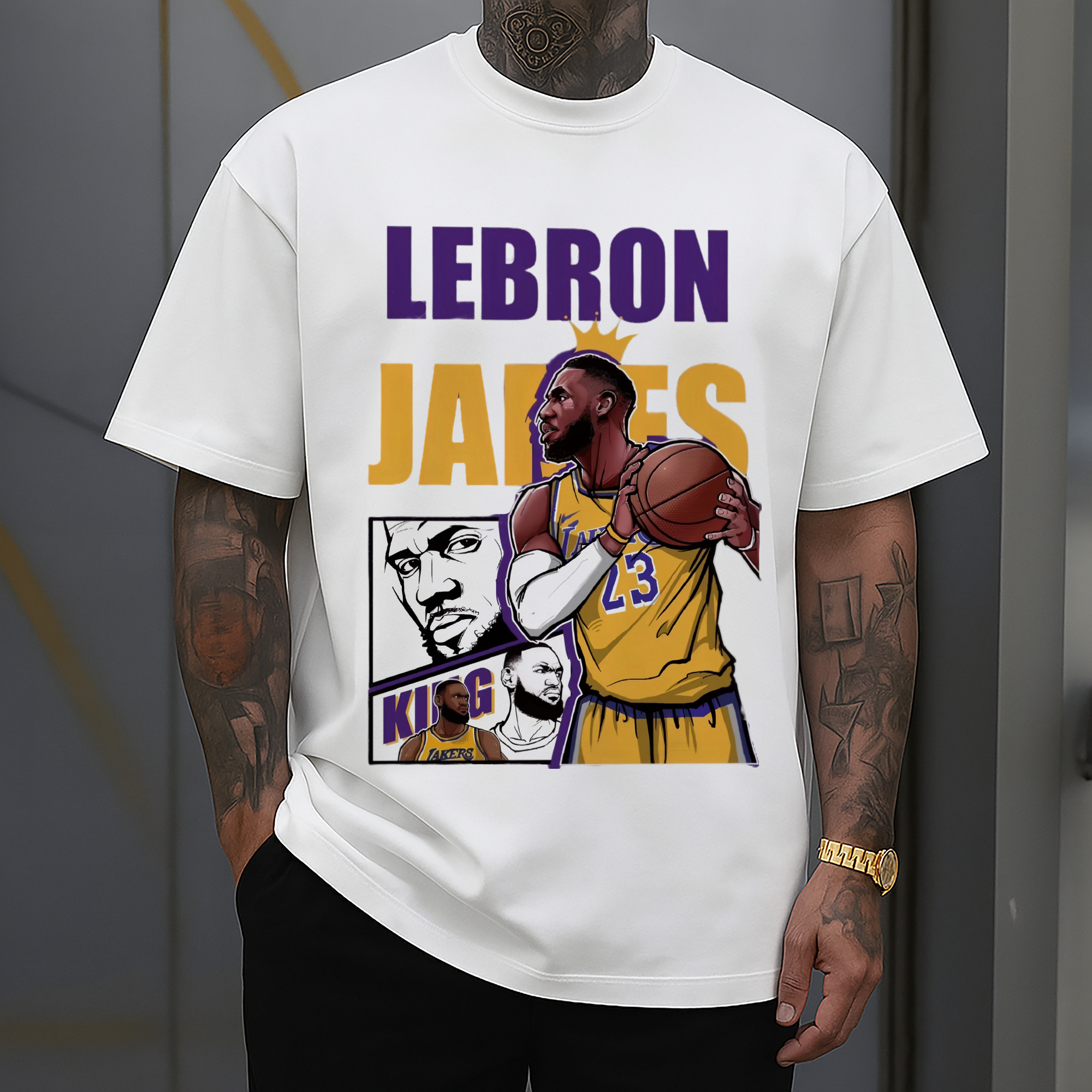 LeBron James king T‑Shirt