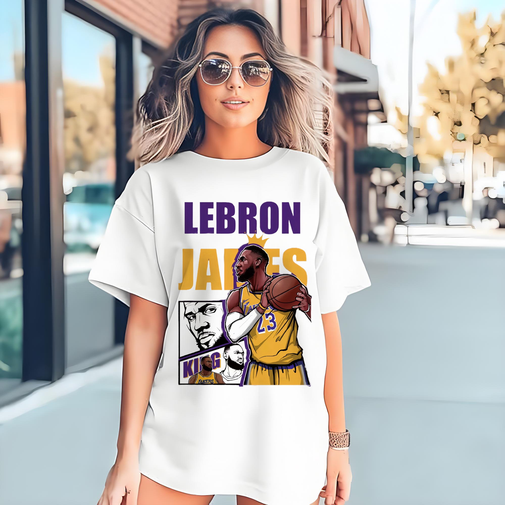 LeBron James king T‑Shirt