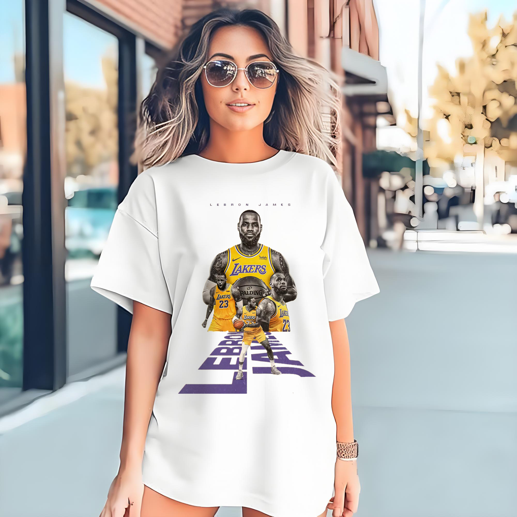LeBron James Vintage Gold T‑Shirt