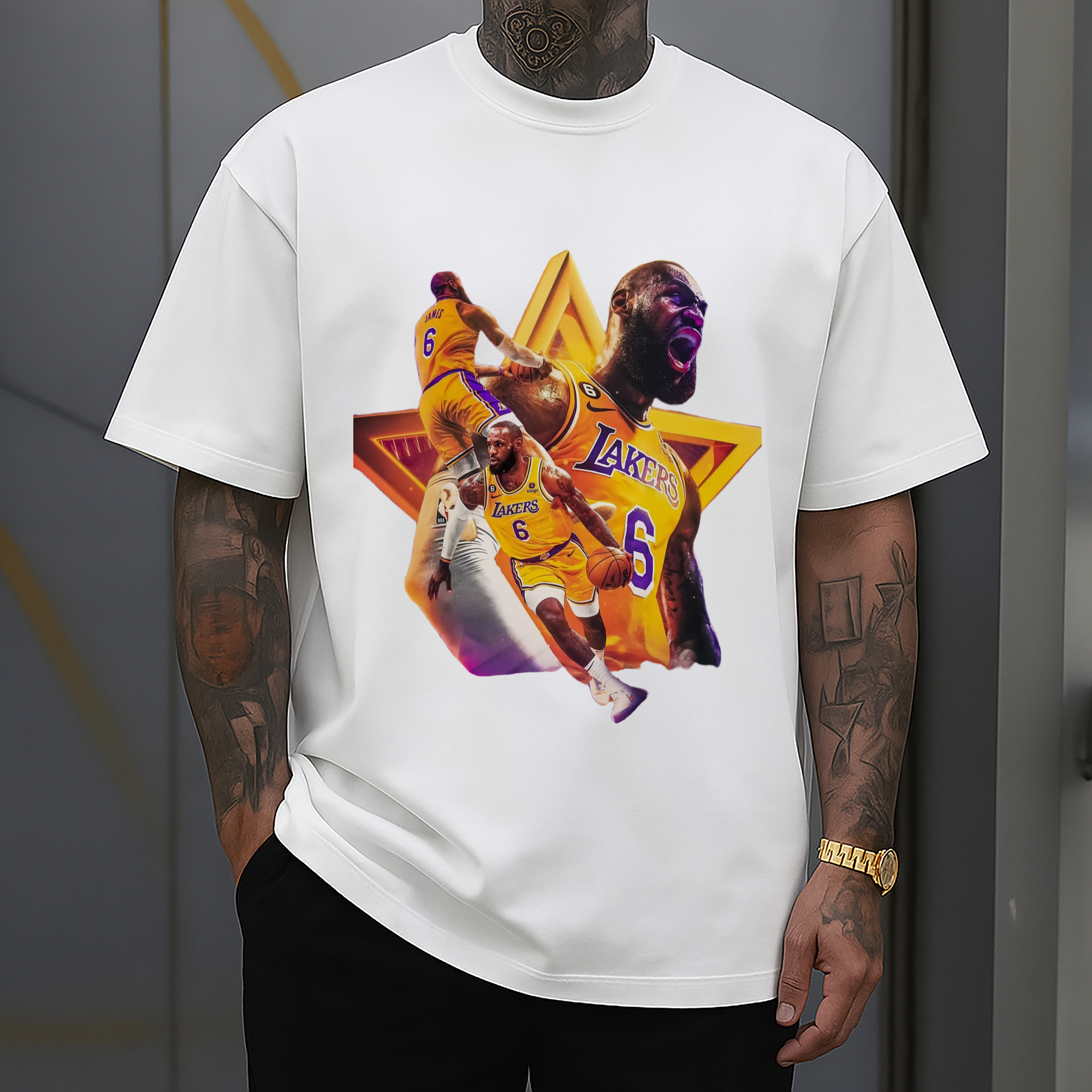 lebron james lakers #6  t-shirt