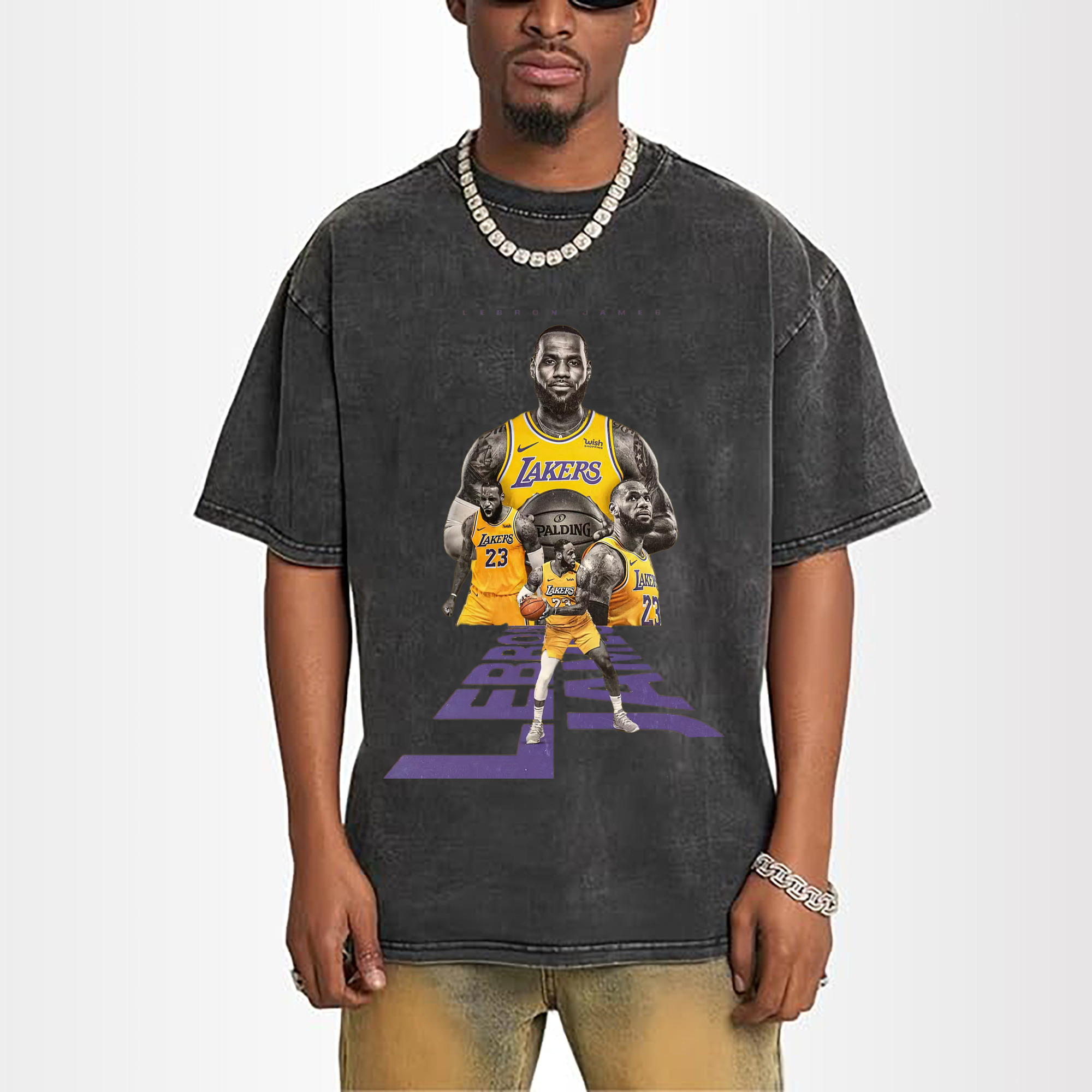 LeBron James Vintage Gold T‑Shirt