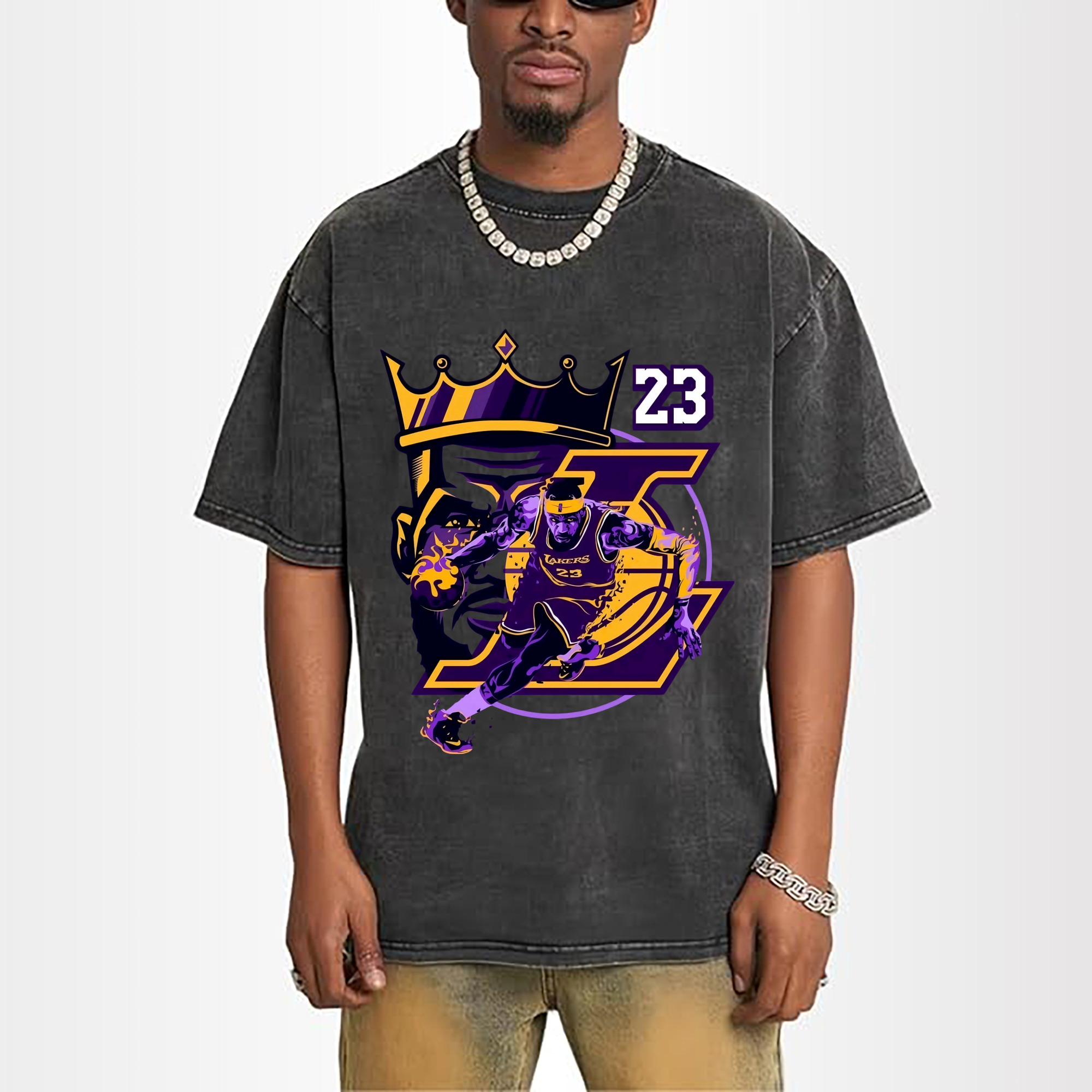 LeBron James king Lakers T‑Shirt