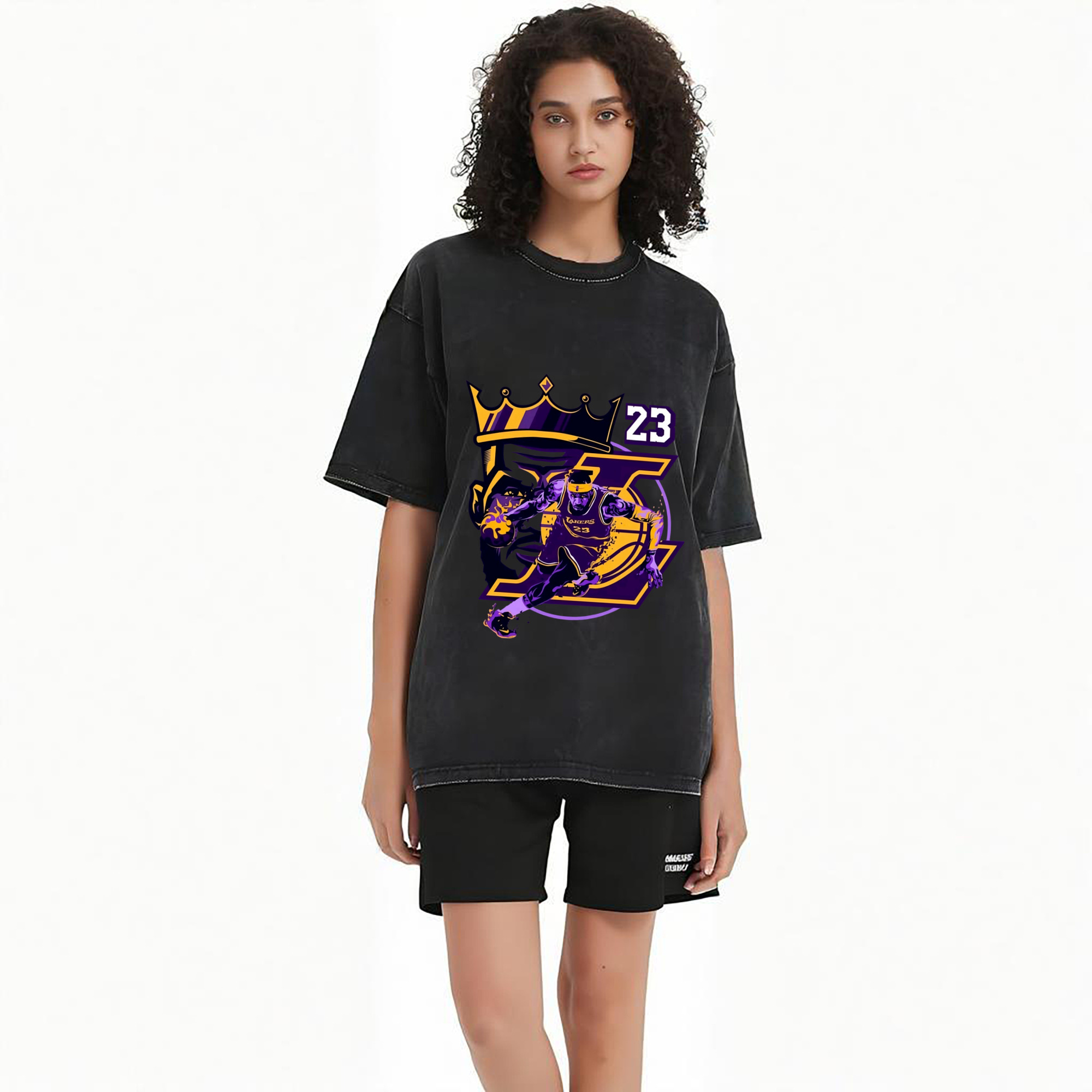LeBron James king Lakers T‑Shirt