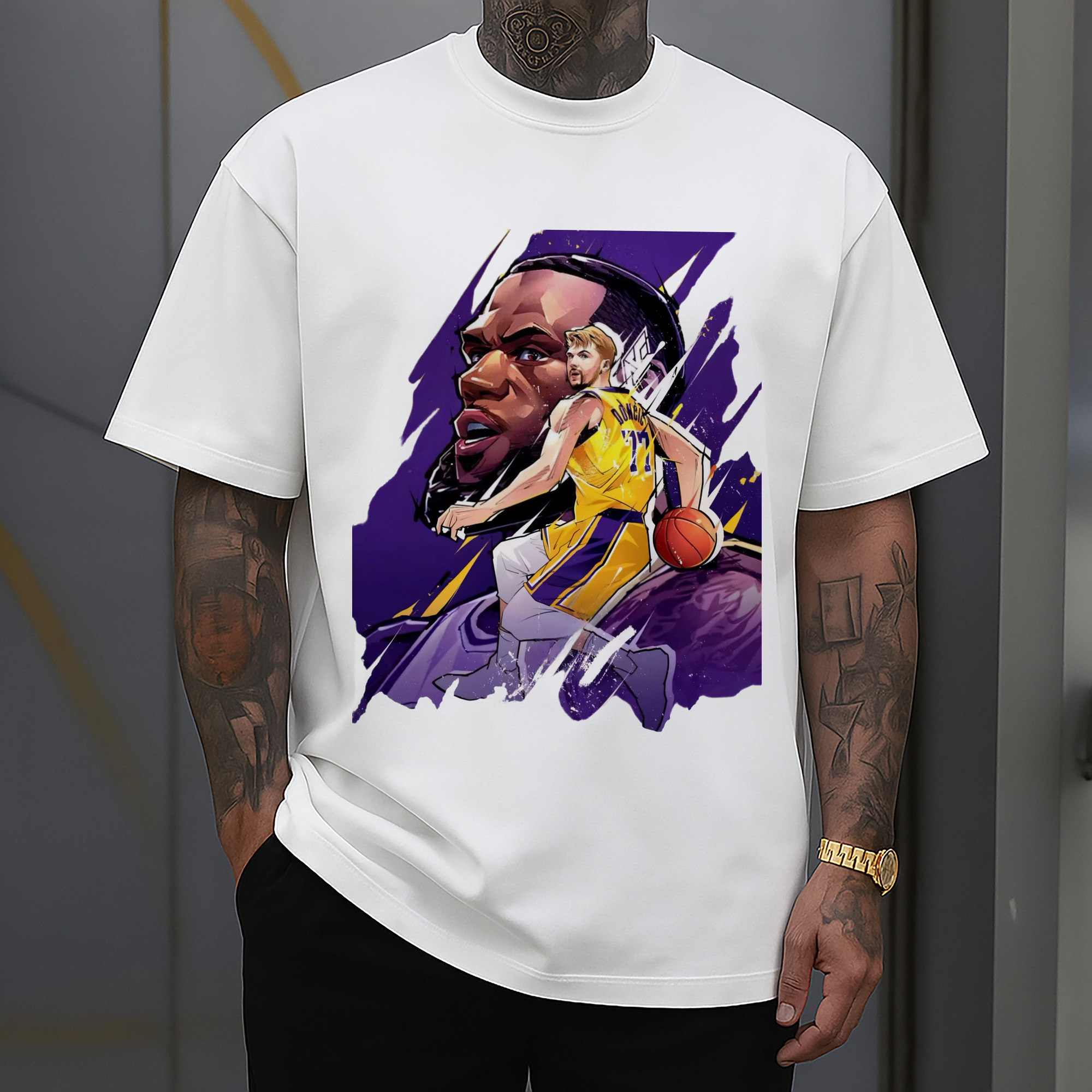 Luka & LeBron James Lakers Shirt