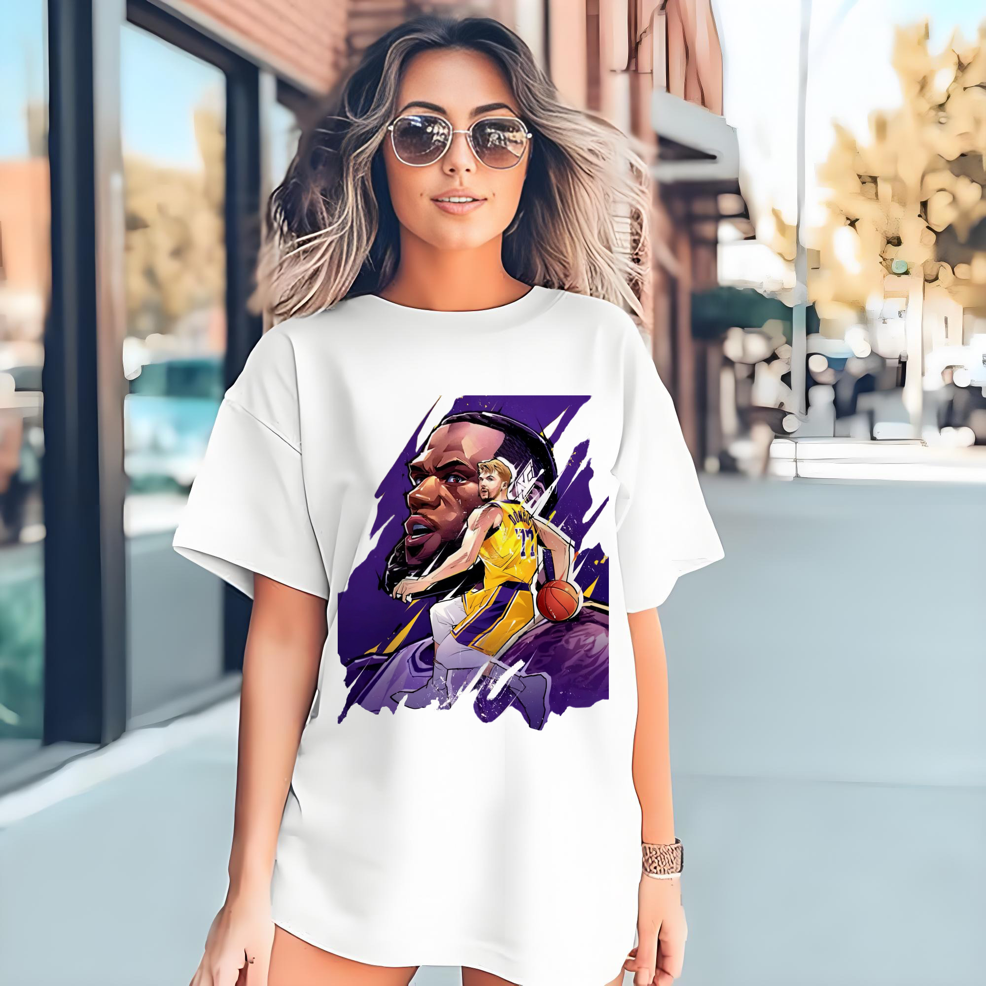 Luka & LeBron James Lakers Shirt