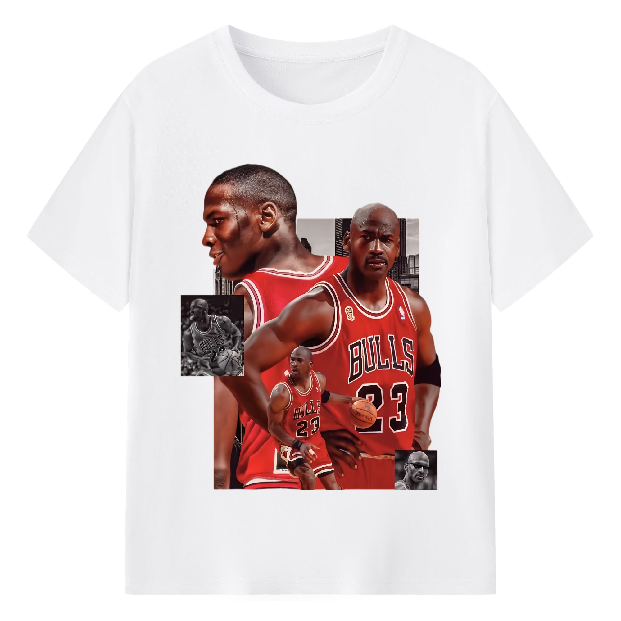 Michael Jordan #23 Shirt - 180g Cotton T-Shirt With Front Heat Transfer Print – Soft, Lightweight, Fitted Design – Comfortable Casual Wear For Sports & Everyday Use