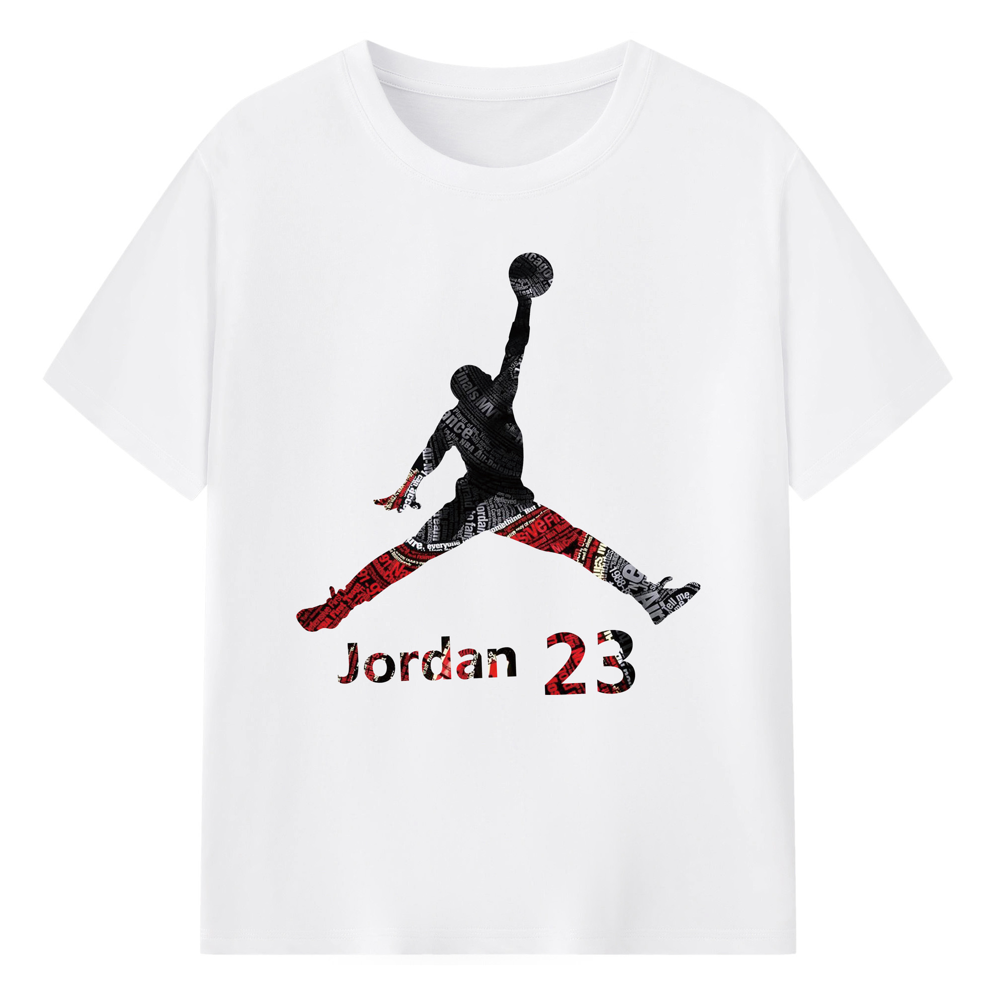Michael Jordan Bulls Air Jordan logo Shirt - 180g Cotton T-Shirt With Front Heat Transfer Print – Soft, Lightweight, Fitted Design – Comfortable Casual Wear For Sports & Everyday Use
