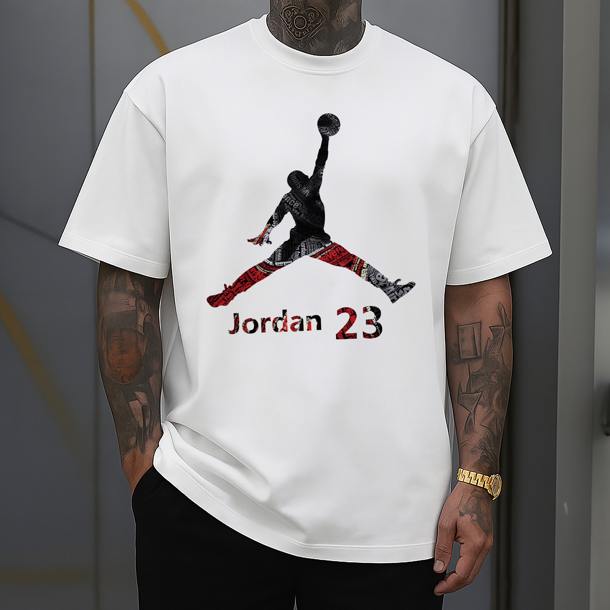 Michael Jordan Bulls Air Jordan logo Shirt