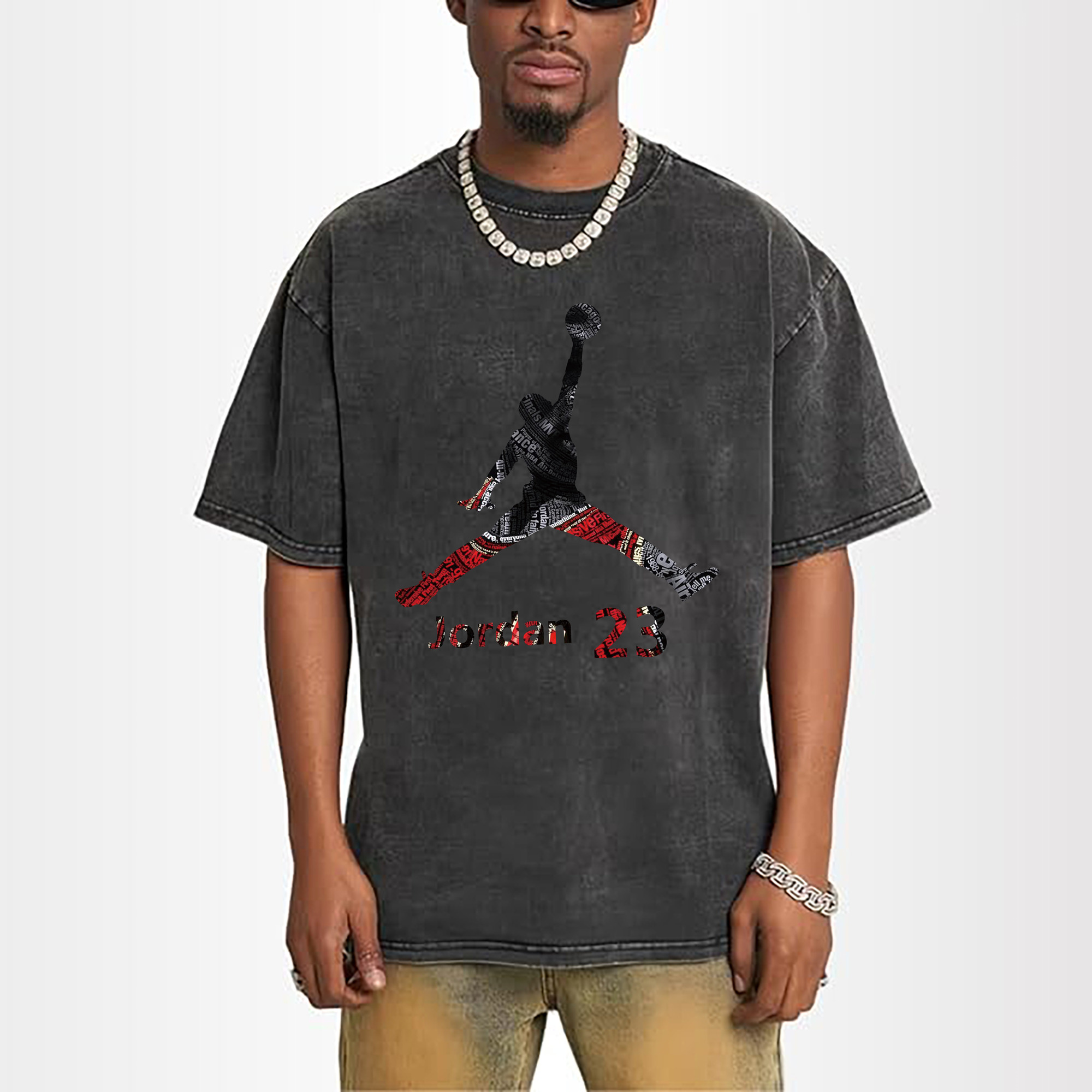 Michael Jordan Bulls Air Jordan logo Shirt