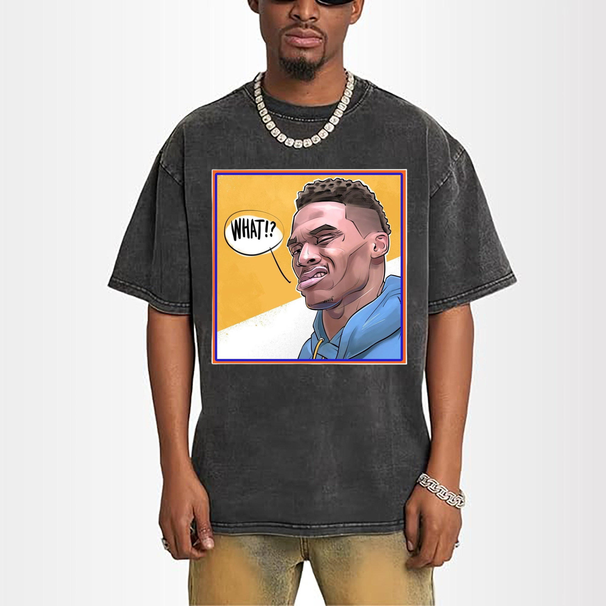 russell Westbrook Doubtful expression graphic T‑Shirt