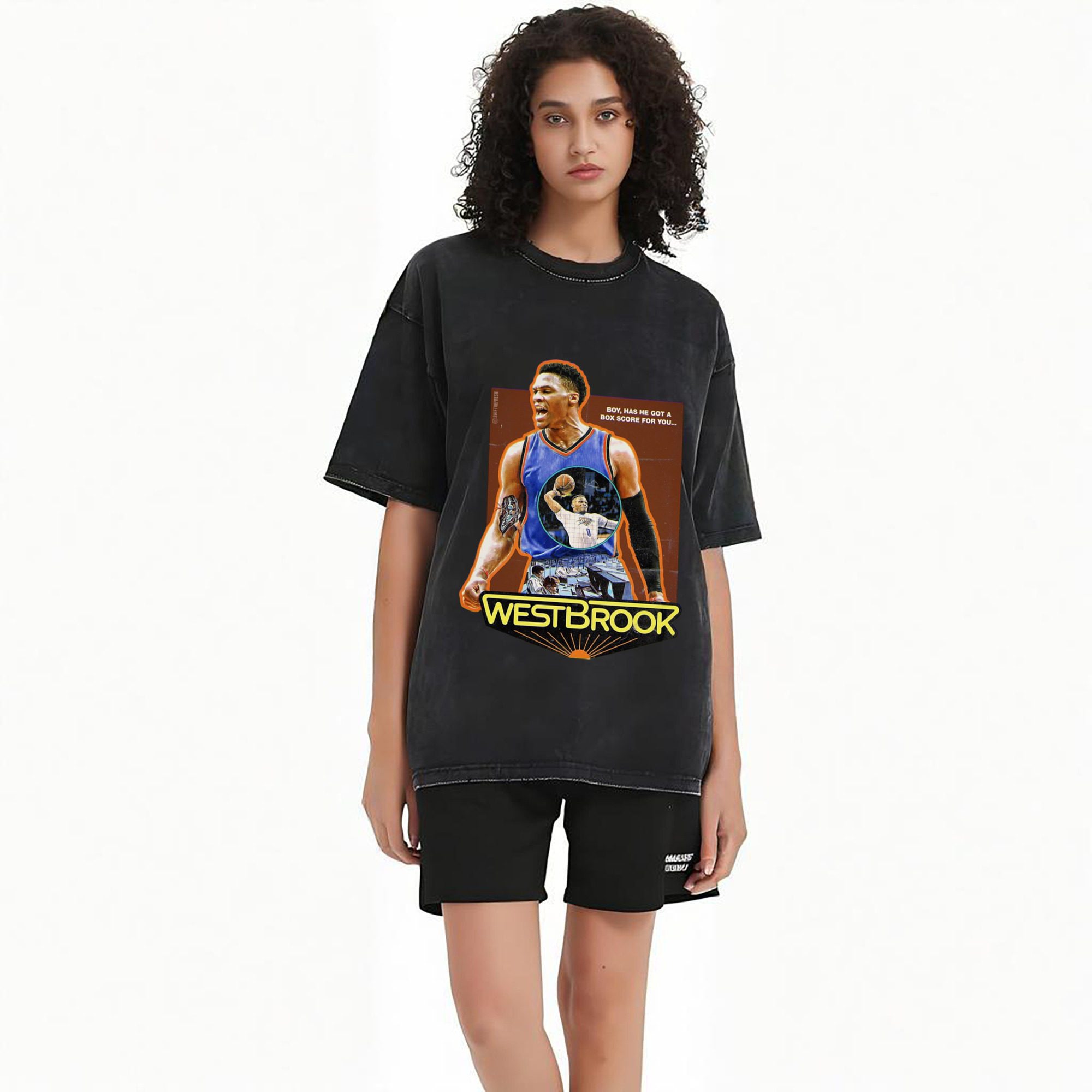 OKC russell westbrook Slam Dunk Roar  T‑shirt