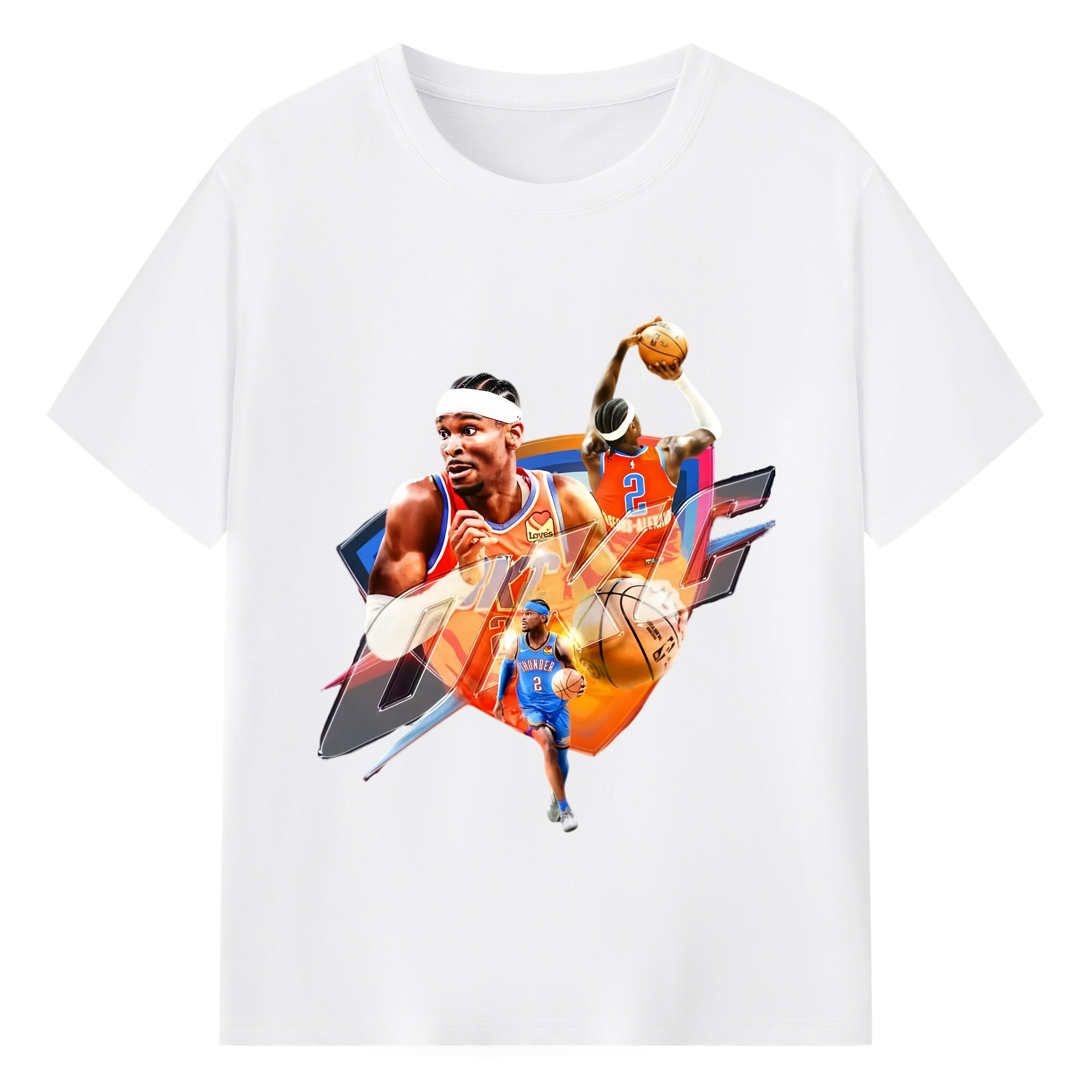 SGA #2 Graphic T-Shirt - 180g Cotton T-Shirt With Front Heat Transfer Print – Soft, Lightweight, Fitted Design – Comfortable Casual Wear For Sports & Everyday Use