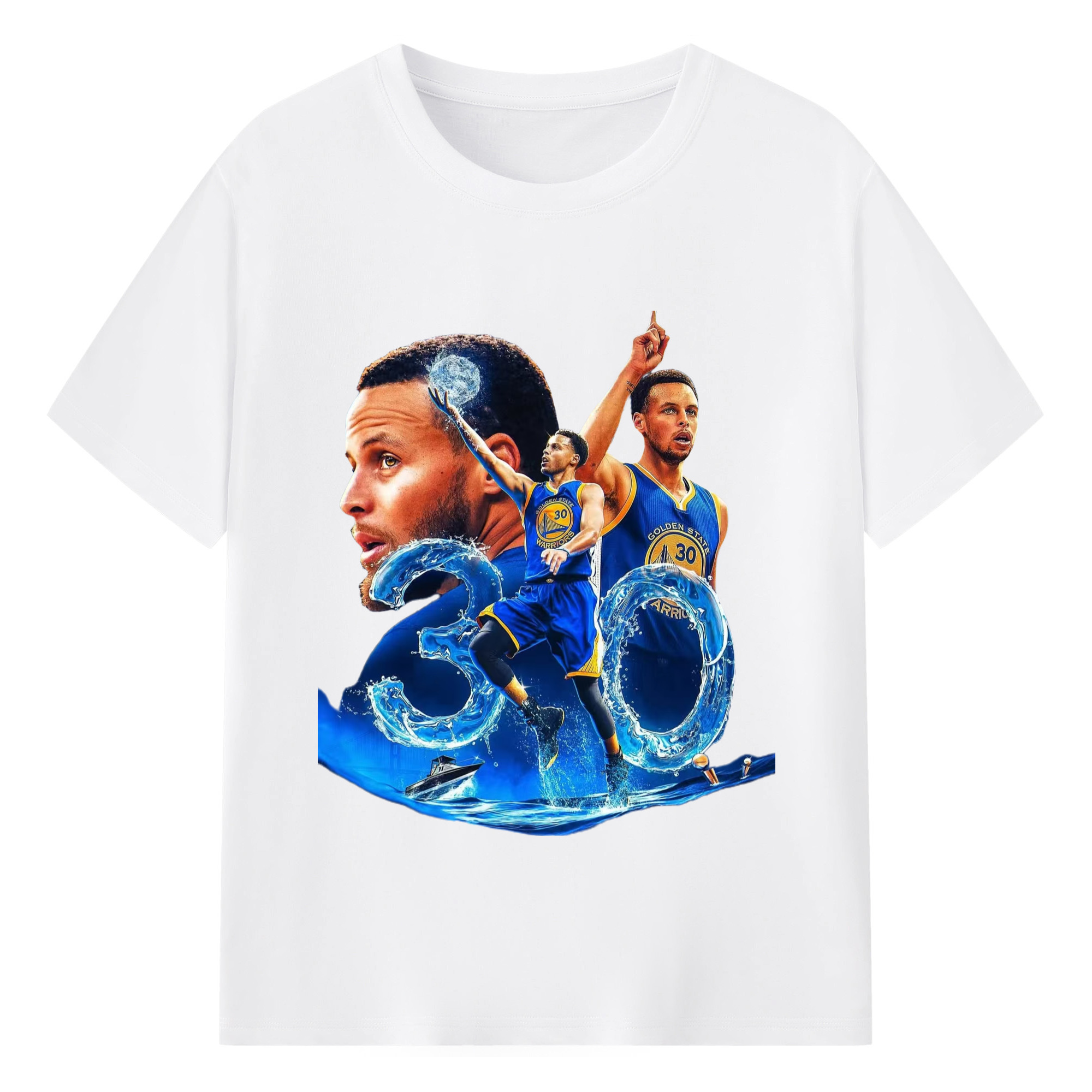 Splash Brothers Curry T-shirt - 180g Cotton T-Shirt With Front Heat Transfer Print – Soft, Lightweight, Fitted Design – Comfortable Casual Wear For Sports & Everyday Use