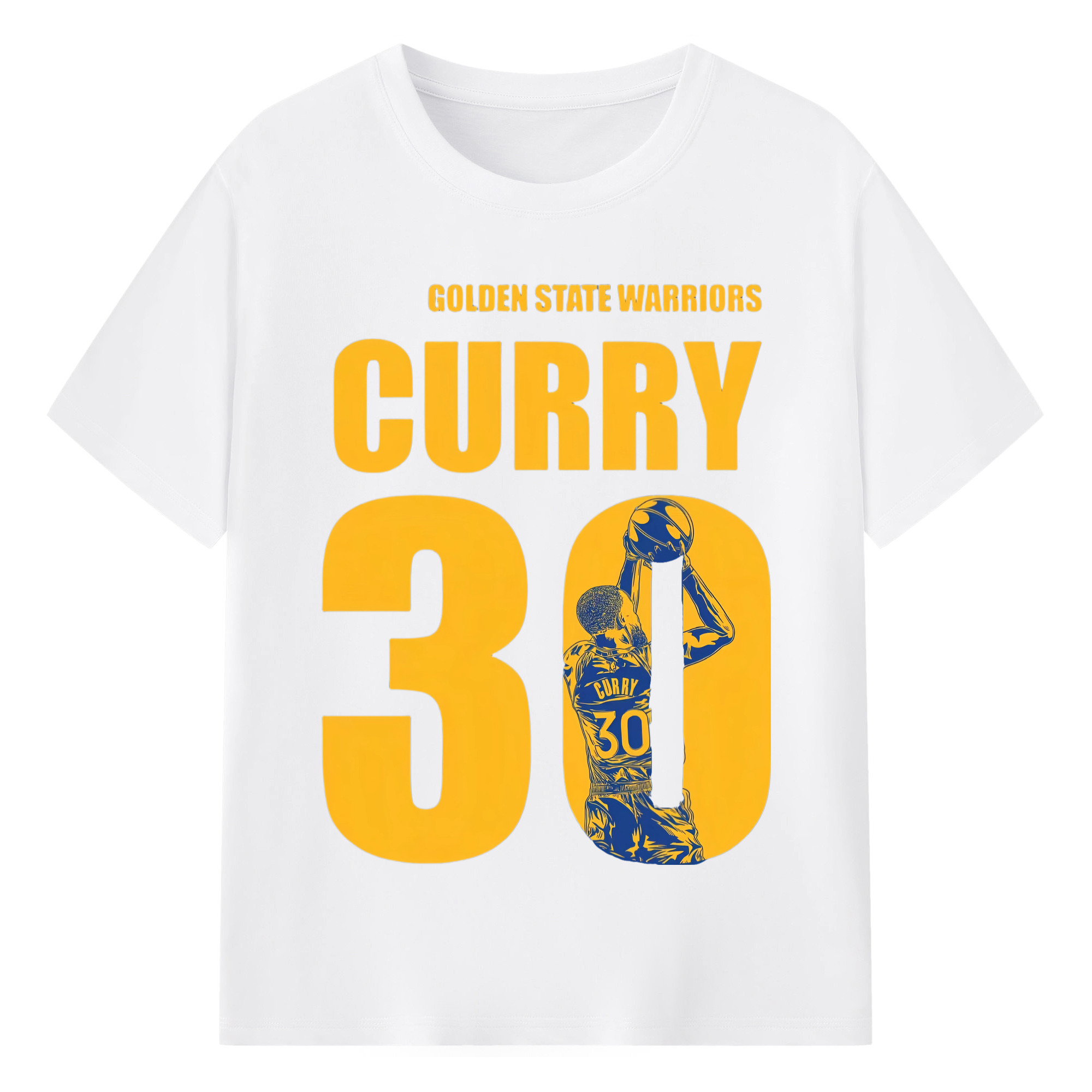 Stephen Curry T‑Shirt - 180g Cotton T-Shirt With Front Heat Transfer Print – Soft, Lightweight, Fitted Design – Comfortable Casual Wear For Sports & Everyday Use