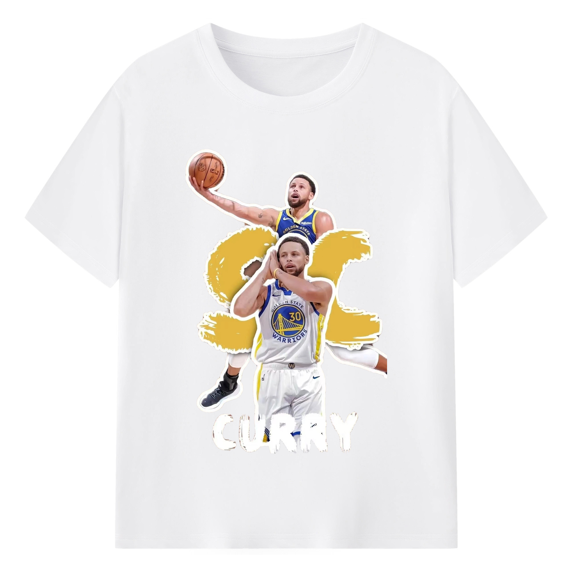 Stephen Curry NIght Night Celebration T-shirt - 180g Cotton T-Shirt With Front Heat Transfer Print – Soft, Lightweight, Fitted Design – Comfortable Casual Wear For Sports & Everyday Use