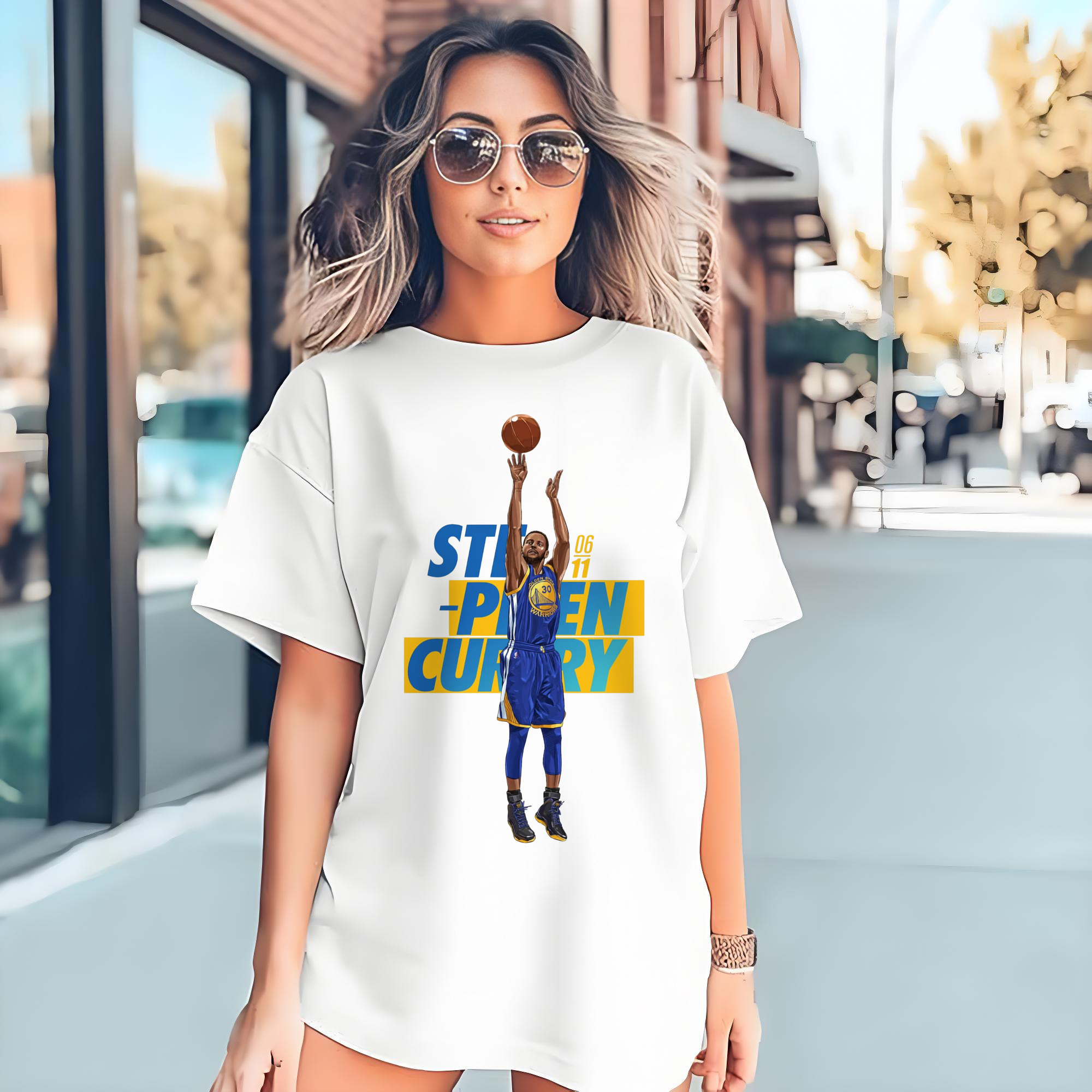Stephen Curry 3 points to take action T-shirt