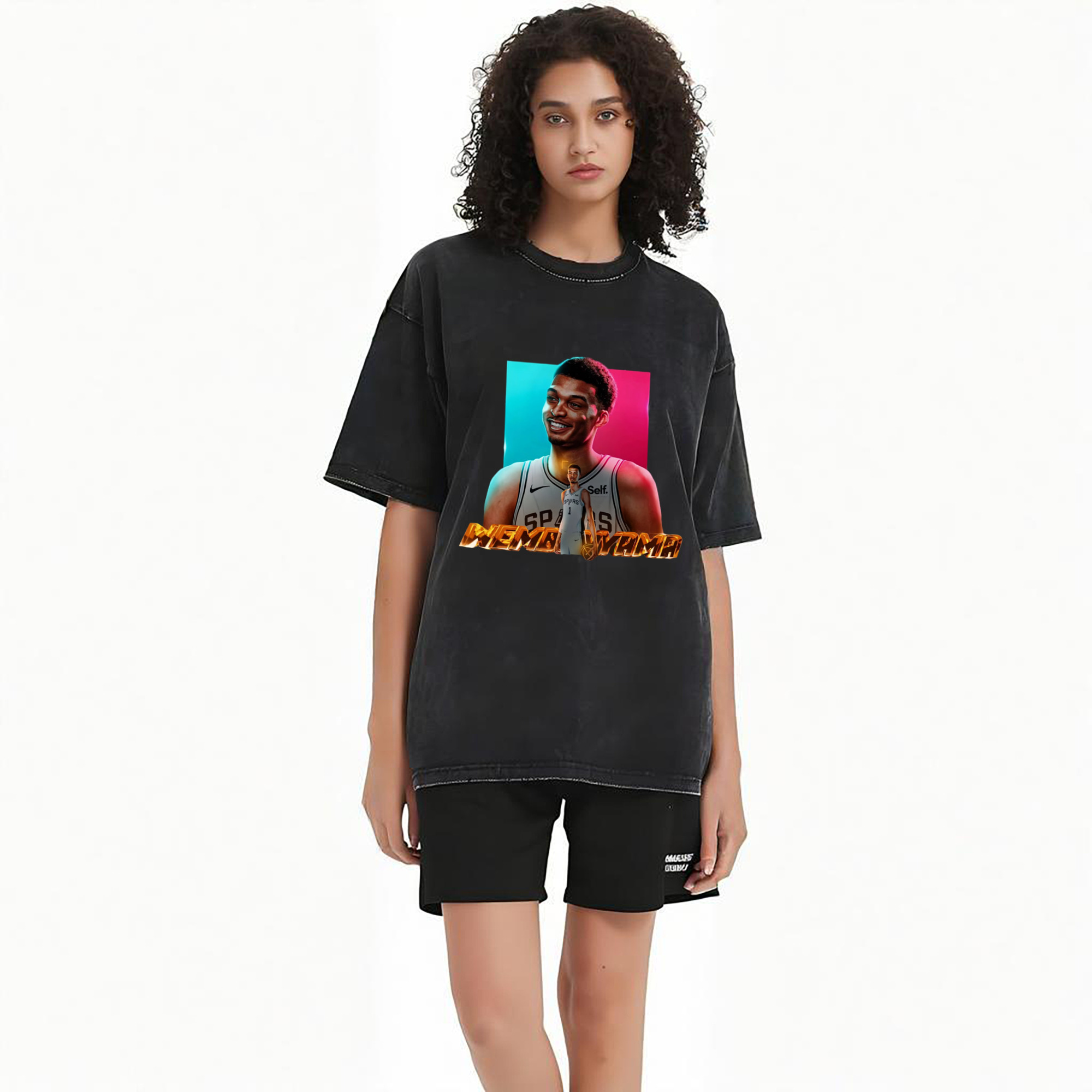 Victor Wembanyama Colored painting pattern T-shirt
