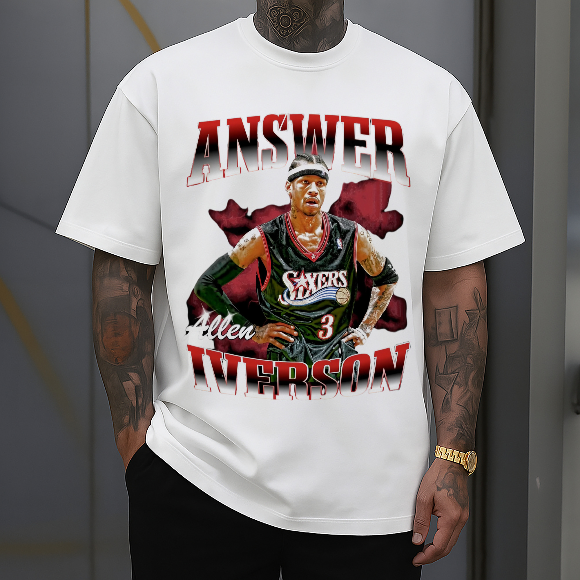 Allen Iverson 76ers #3 T-shirt