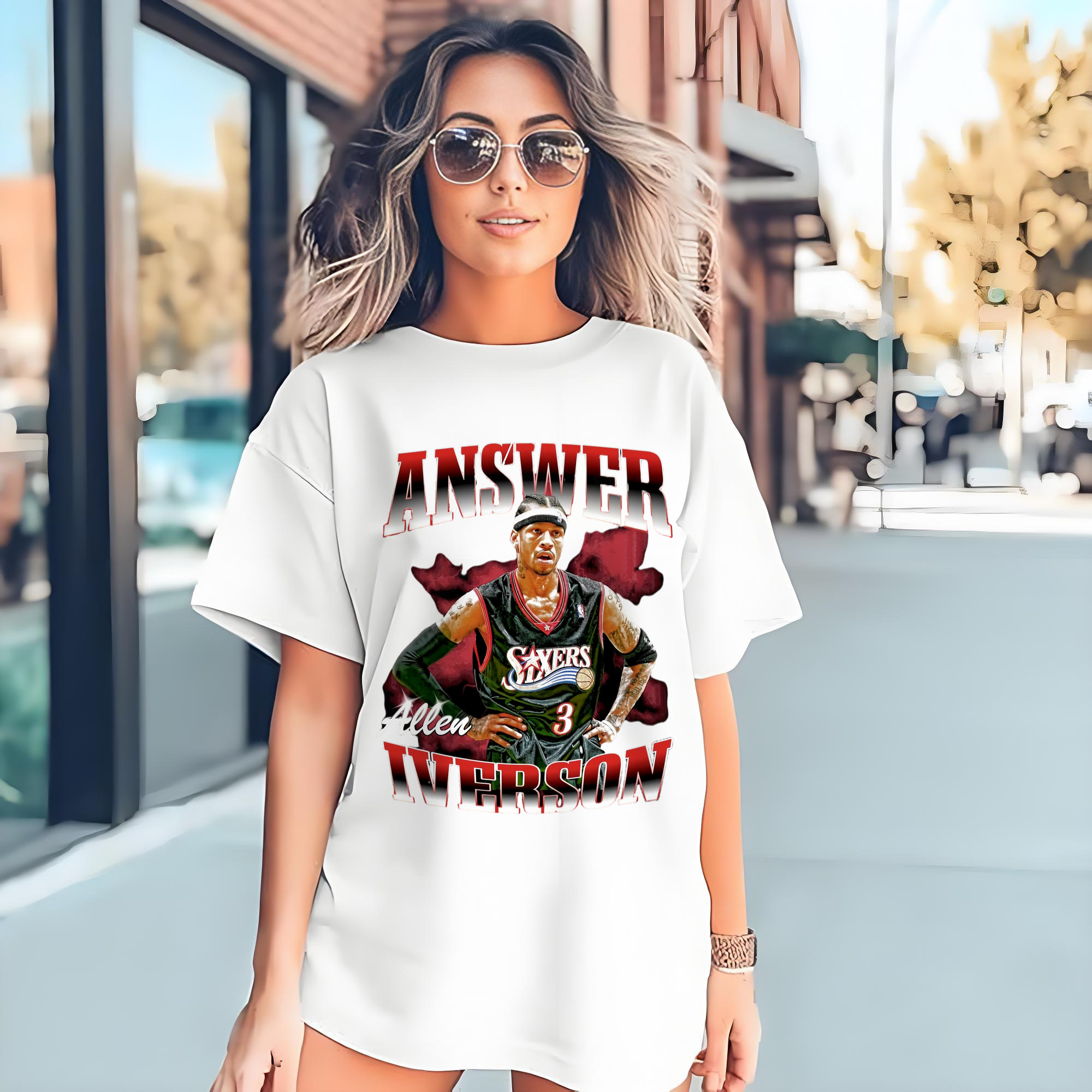 Allen Iverson 76ers #3 T-shirt