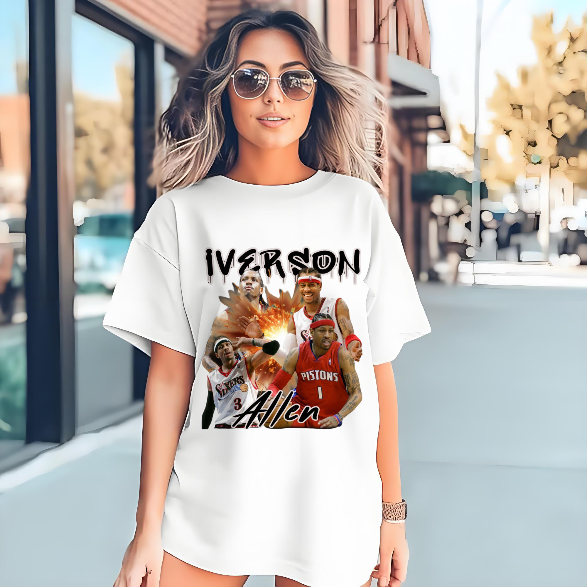 Allen Iverson Retro graphic Tee