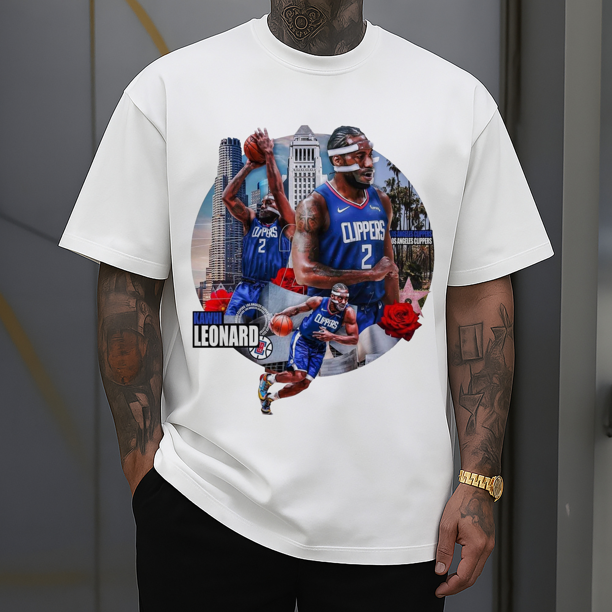 Kawhi Leonard Clippers #2 Graphic T‑Shirt