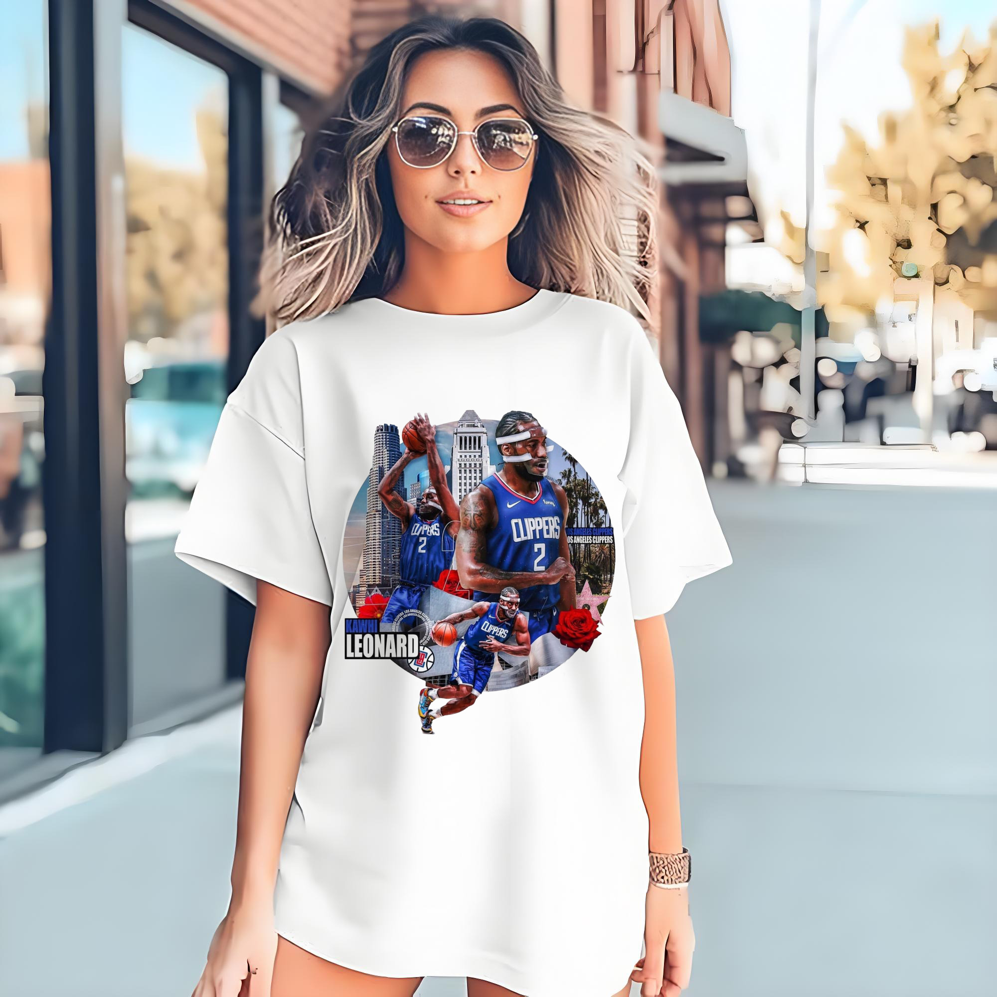 Kawhi Leonard Clippers #2 Graphic T‑Shirt