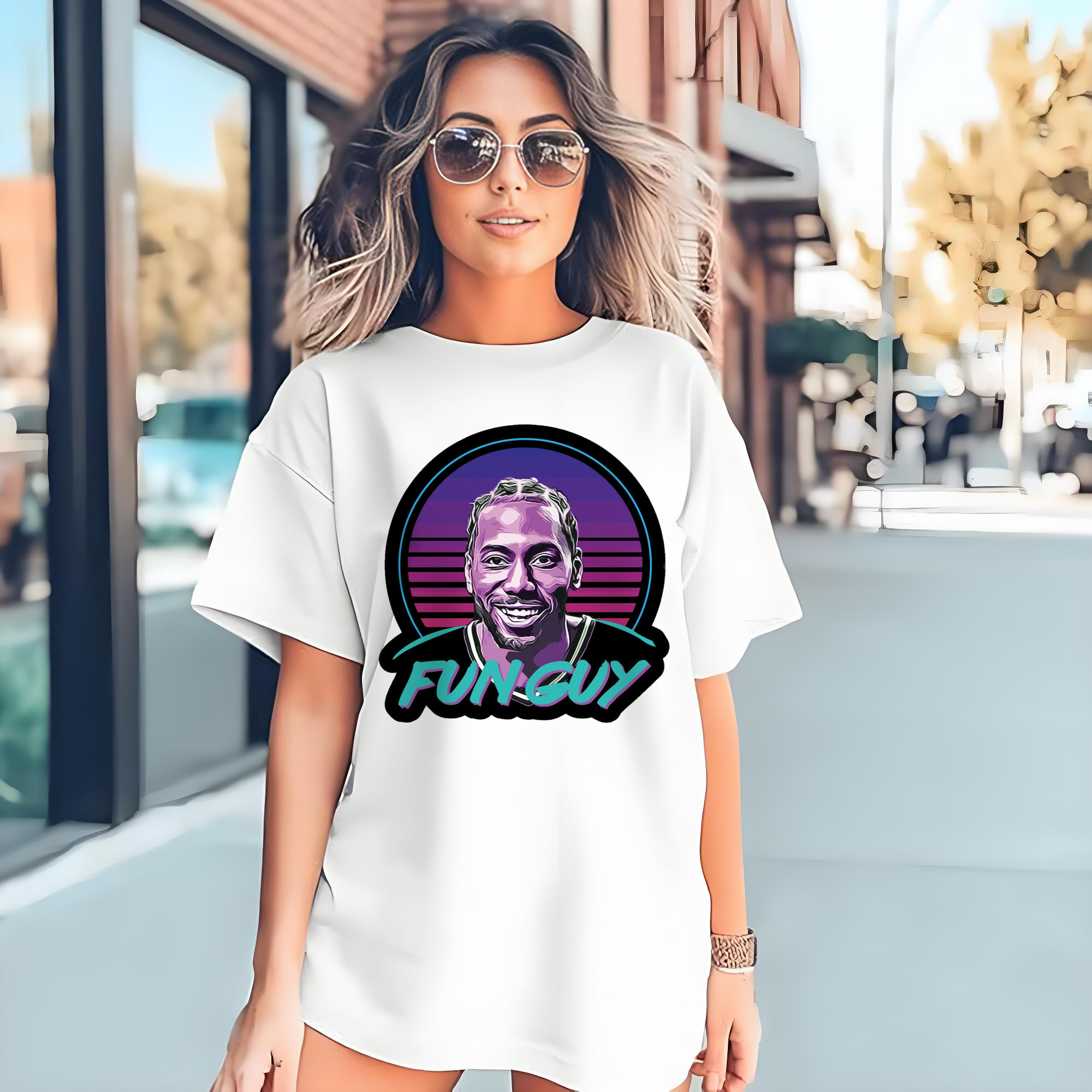 kawhi leonard fun guy  Graphic T‑Shirt