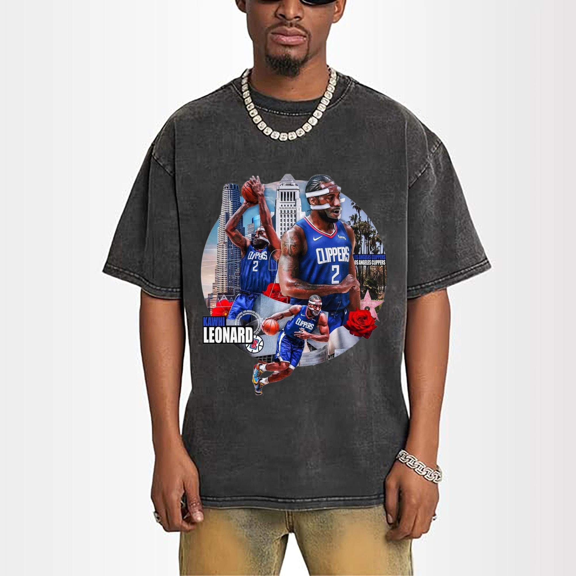 Kawhi Leonard Clippers #2 Graphic T‑Shirt