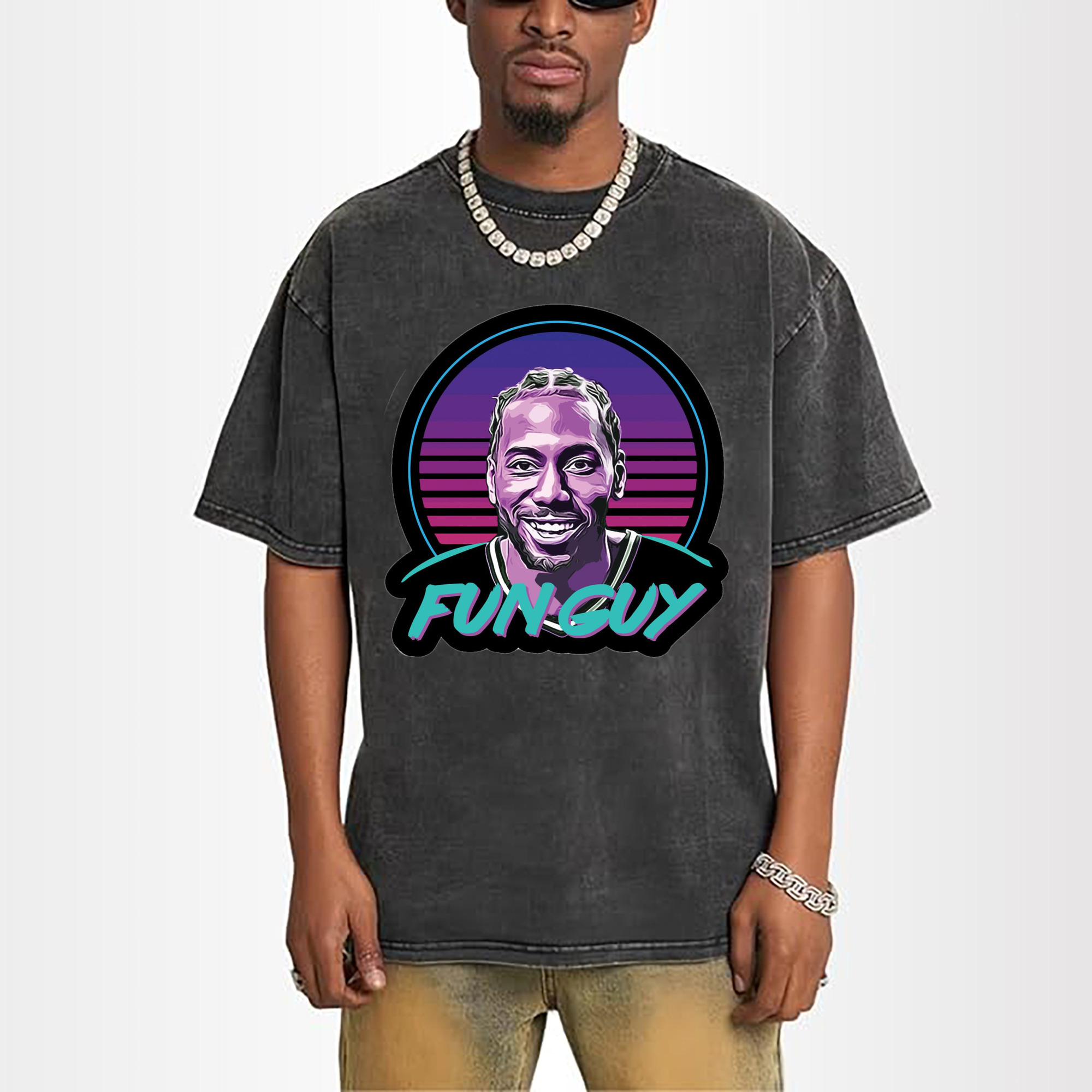 kawhi leonard fun guy  Graphic T‑Shirt