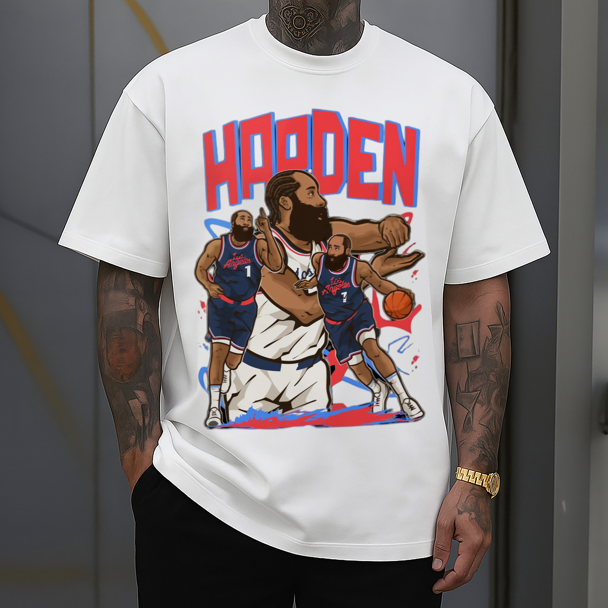 James Harden  Clippers #1 comic style T‑shirt