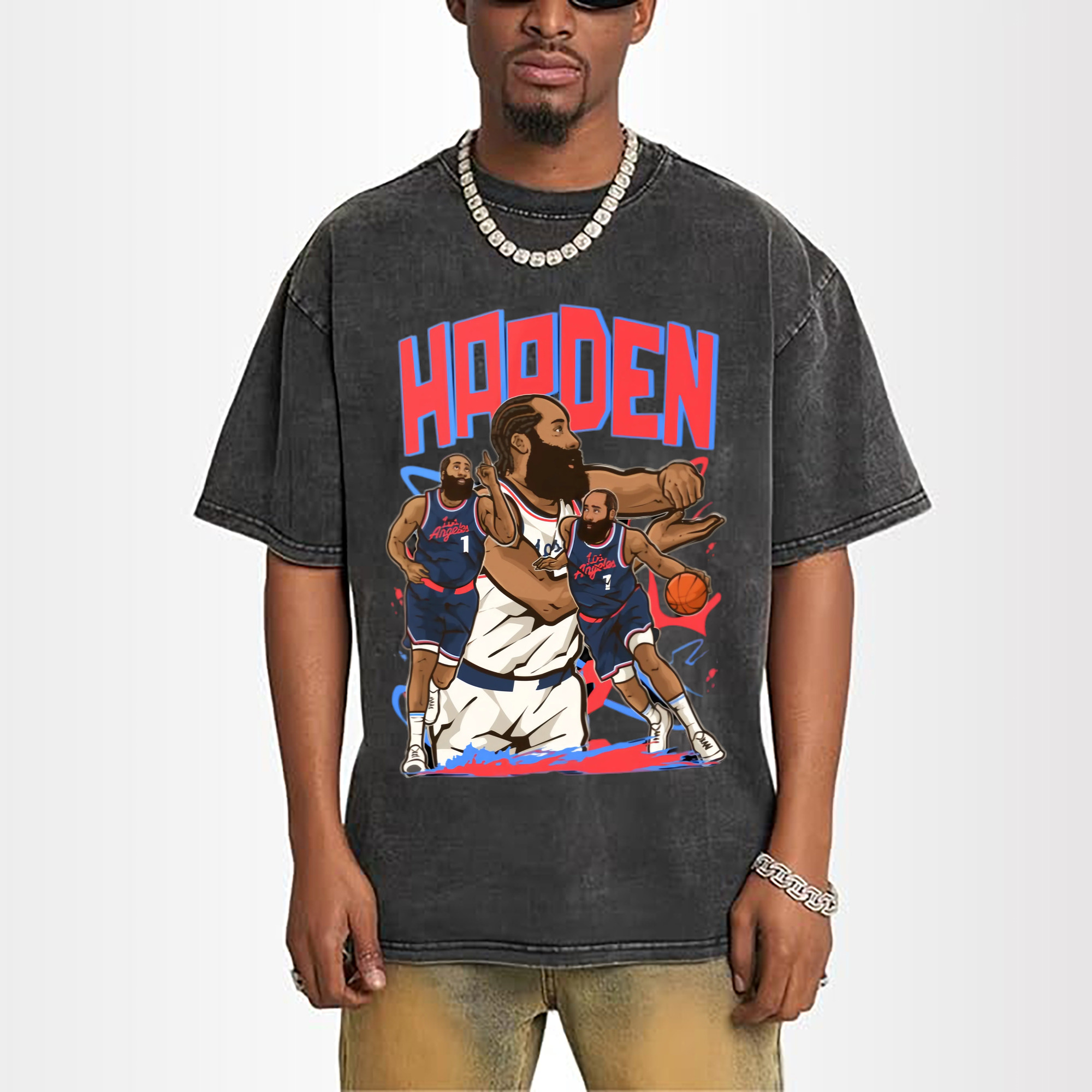 James Harden  Clippers #1 comic style T‑shirt