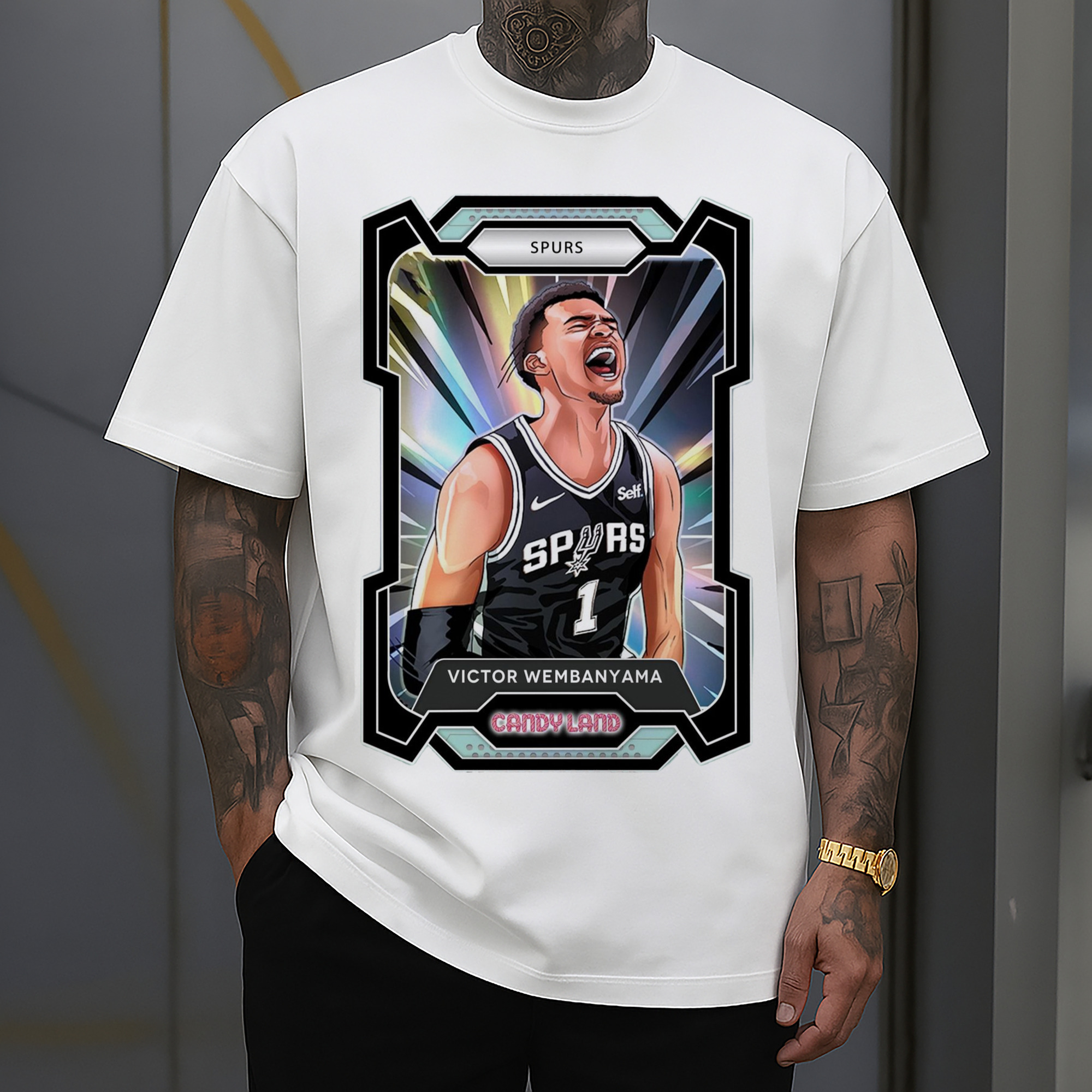 Victor Wembanyama Colored painting T-shirt