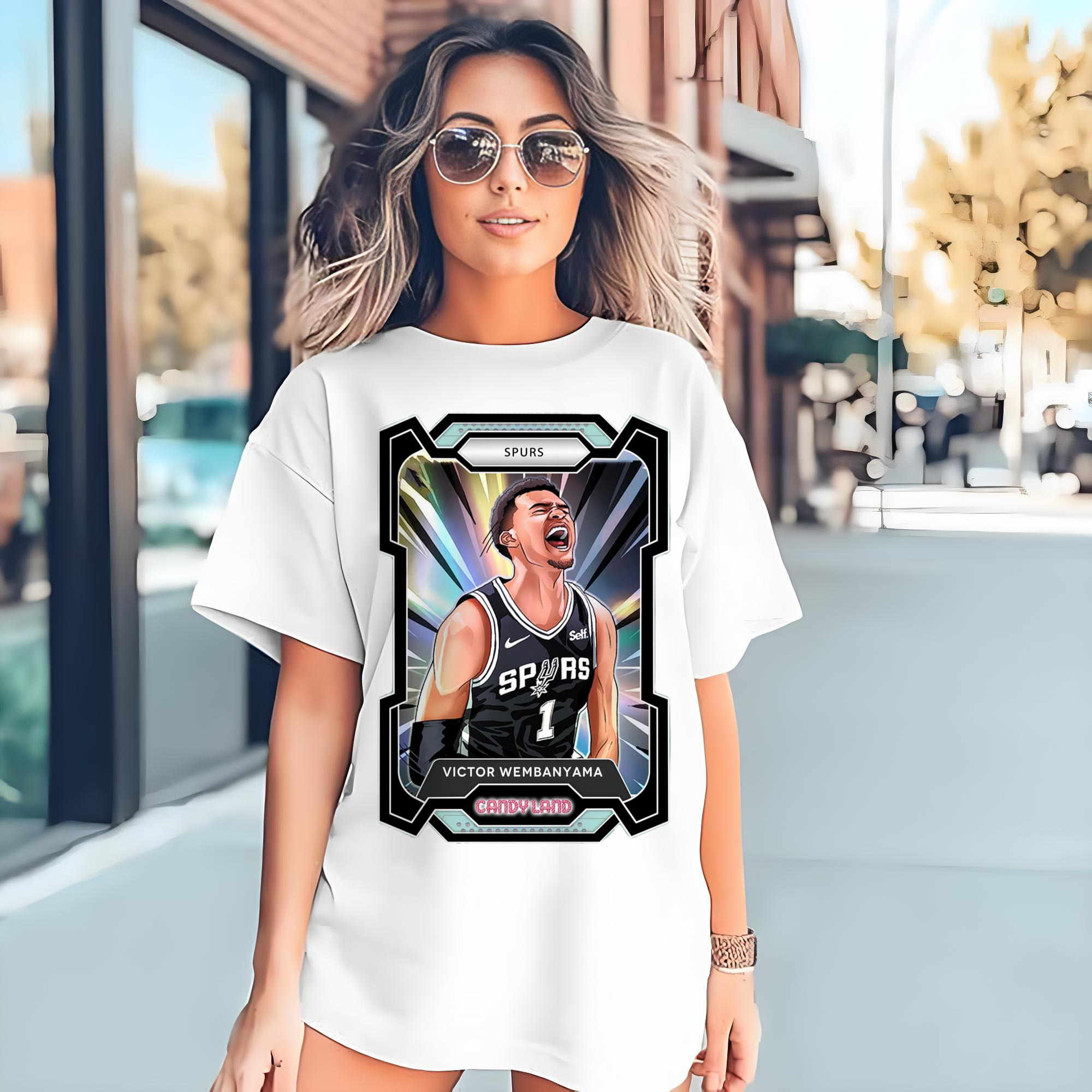 Victor Wembanyama Colored painting T-shirt