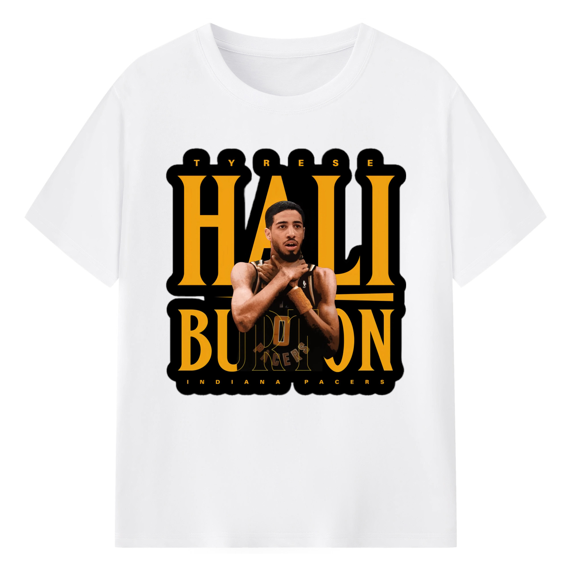 Tyrese Haliburton #0  Miller’s choke Graphic T‑shirt - 180g Cotton T-Shirt With Front Heat Transfer Print – Soft, Lightweight, Fitted Design – Comfortable Casual Wear For Sports & Everyday Use