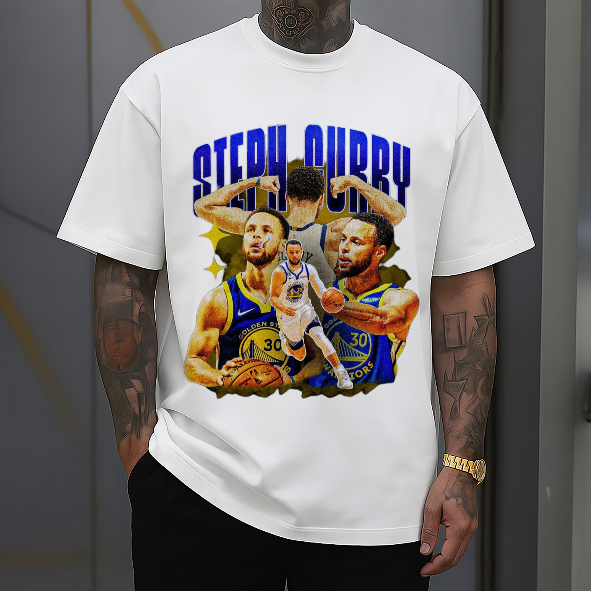 Golden State Warriors Stephen Curry  #30 collage tee