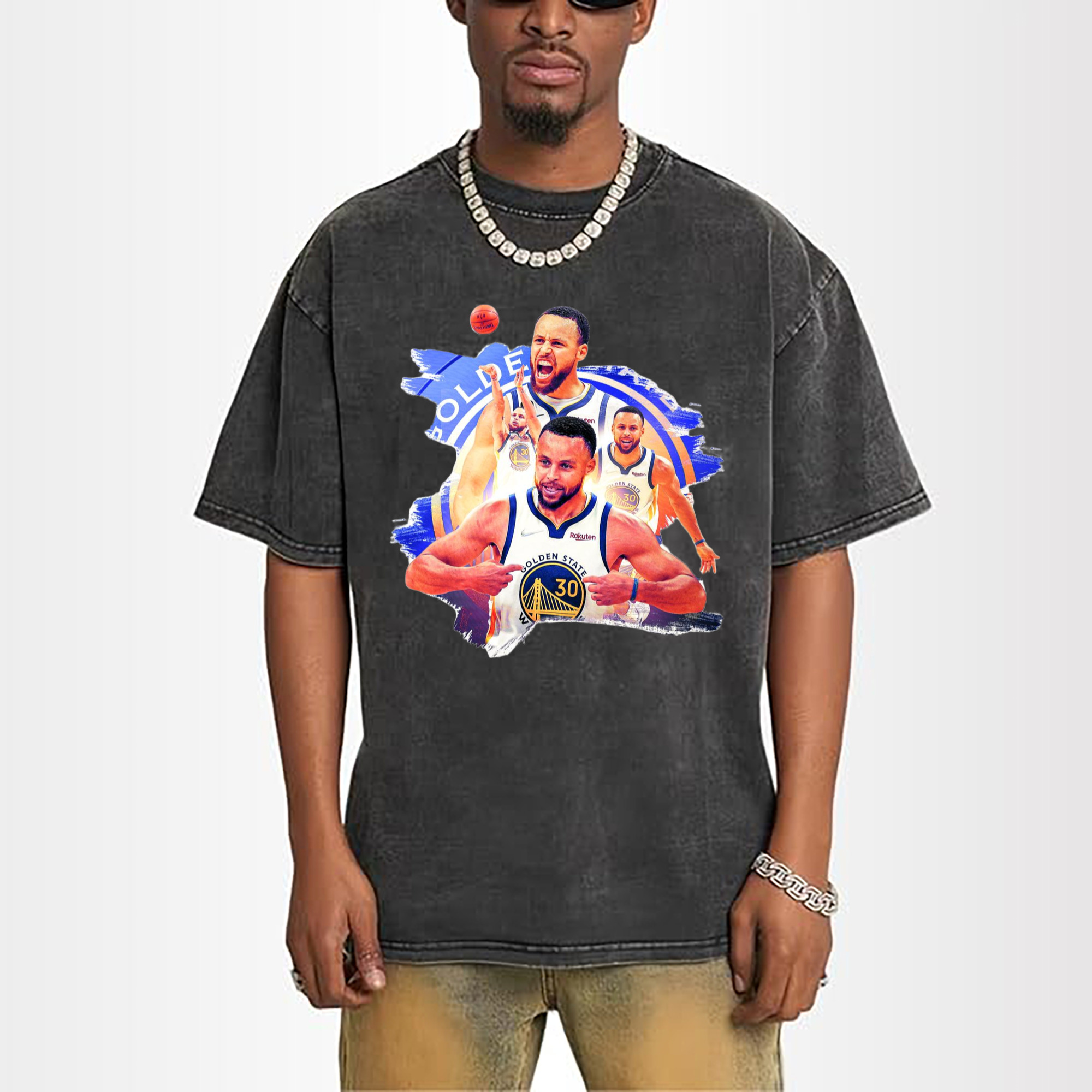 Golden State Warriors Stephen Curry  collage t-shirt