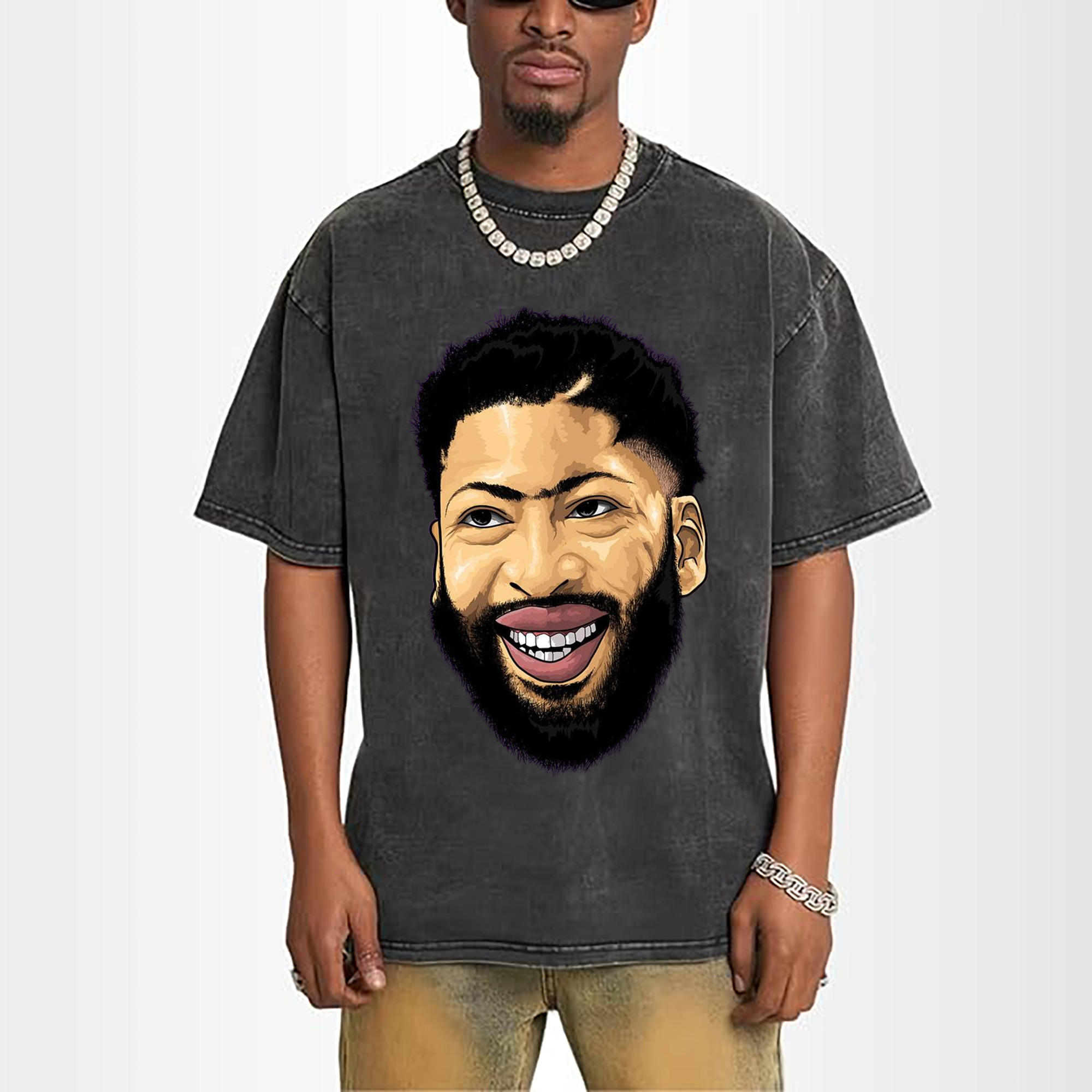 Anthony Davis Mavericks  Warriors Cartoon profile picture t-shirt
