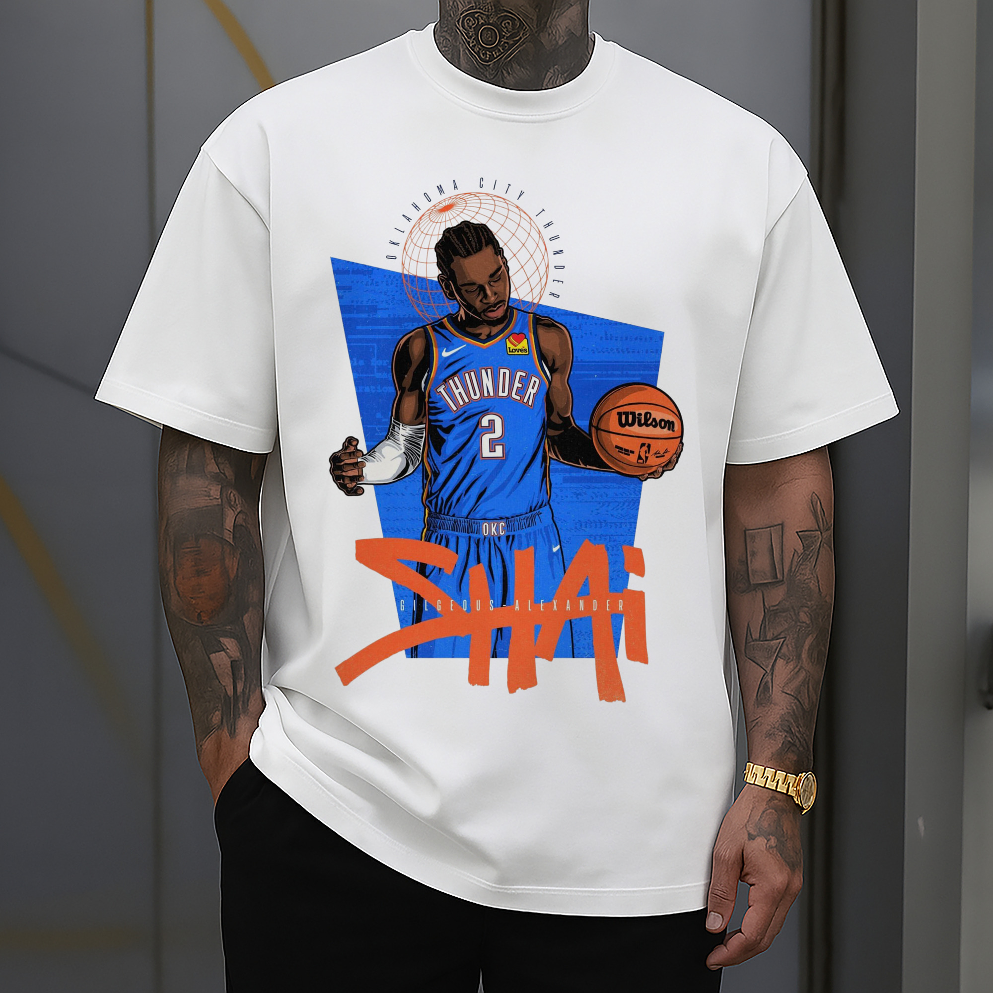 Shai Gilgeous-Alexande shrug Graphic T-Shirt