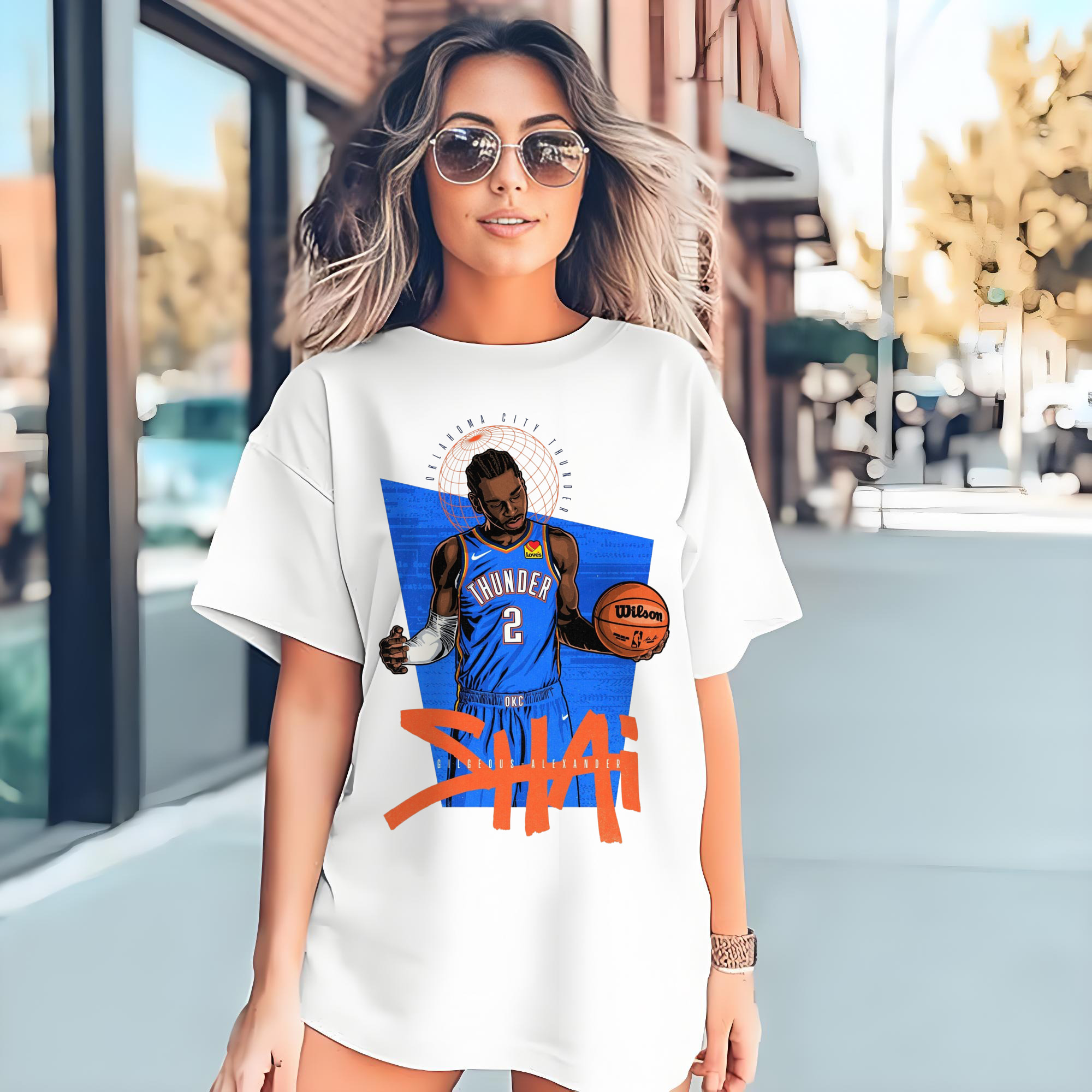 Shai Gilgeous-Alexande shrug Graphic T-Shirt