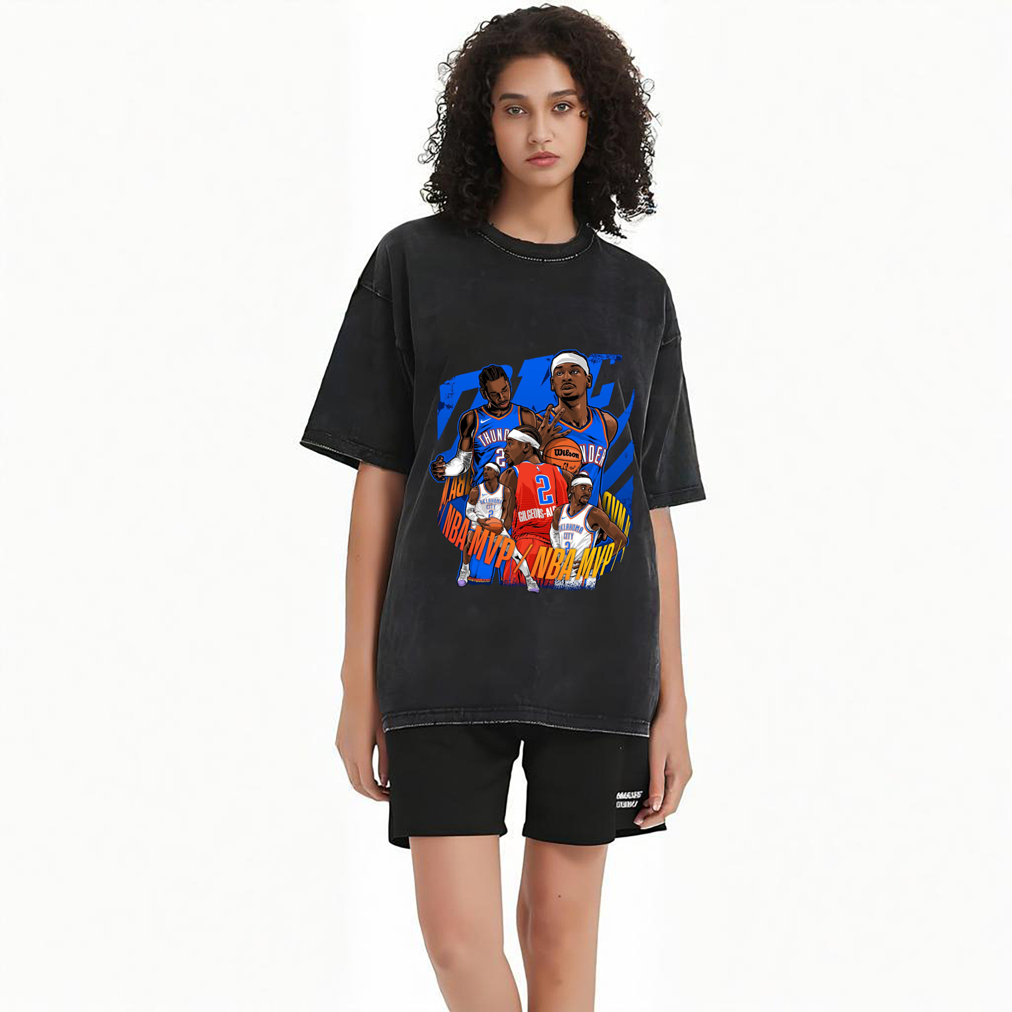 Shai Gilgeous-Alexander  mvp Cartoon collage tee
