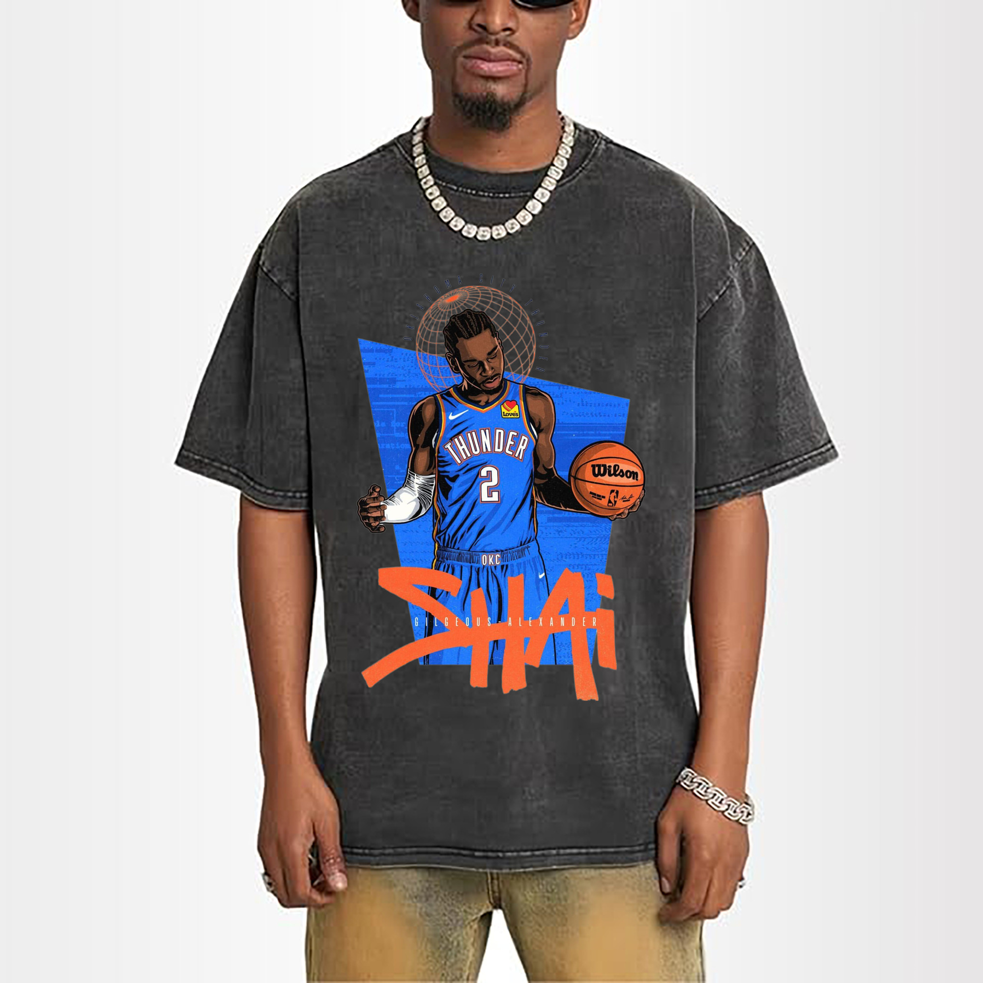 Shai Gilgeous-Alexande shrug Graphic T-Shirt