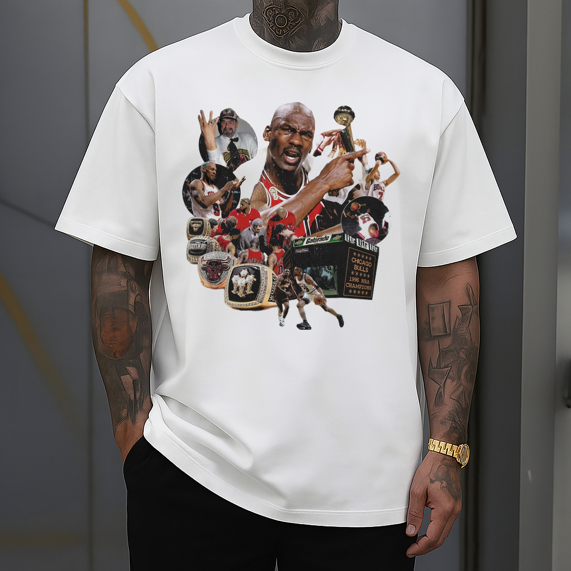 Michael Jordan Chicago legendary 6 wings T‑Shirt
