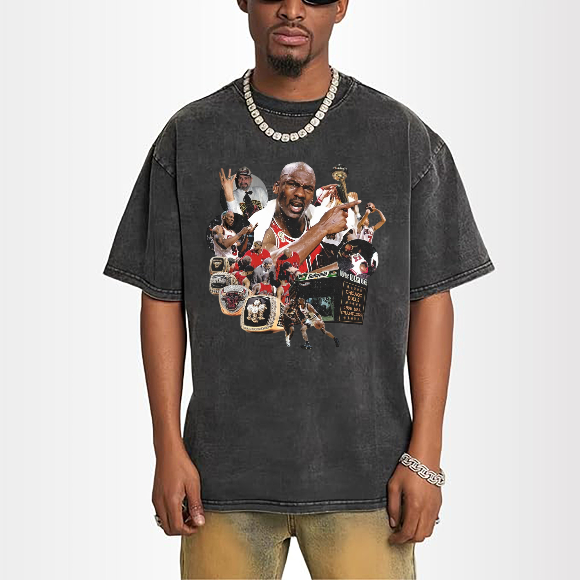 Michael Jordan Chicago legendary 6 wings T‑Shirt