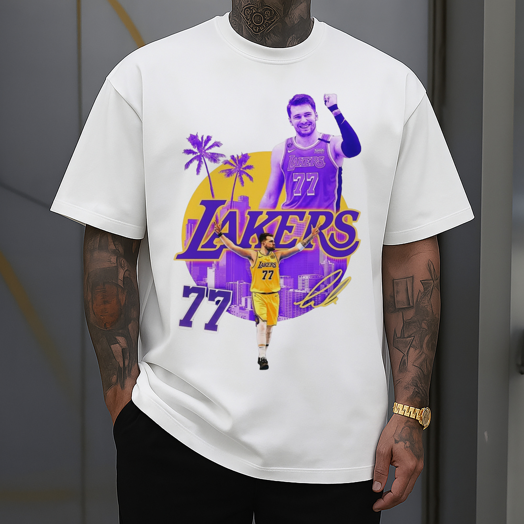 Luka Dončić Lakers #77  icon Tee