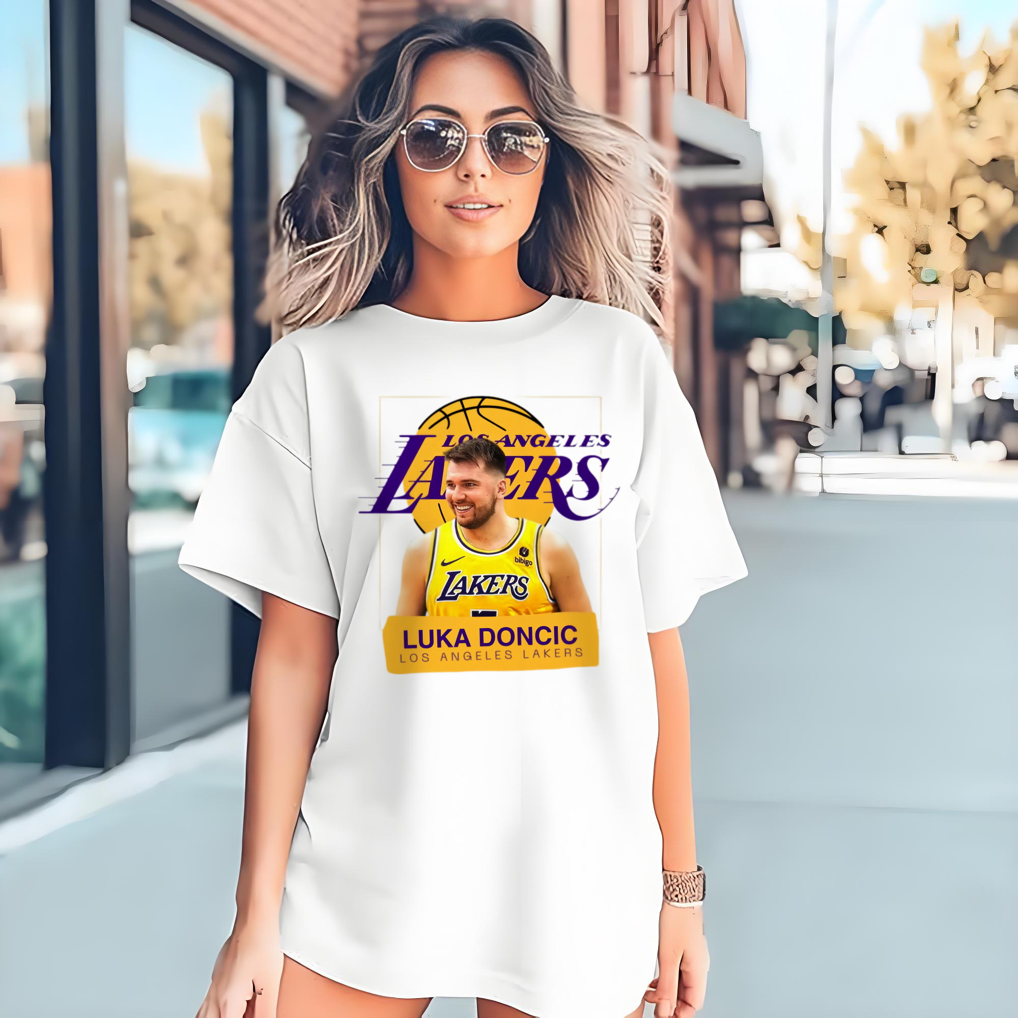 Luka Dončić Lakers #77  graphic T‑Shirt