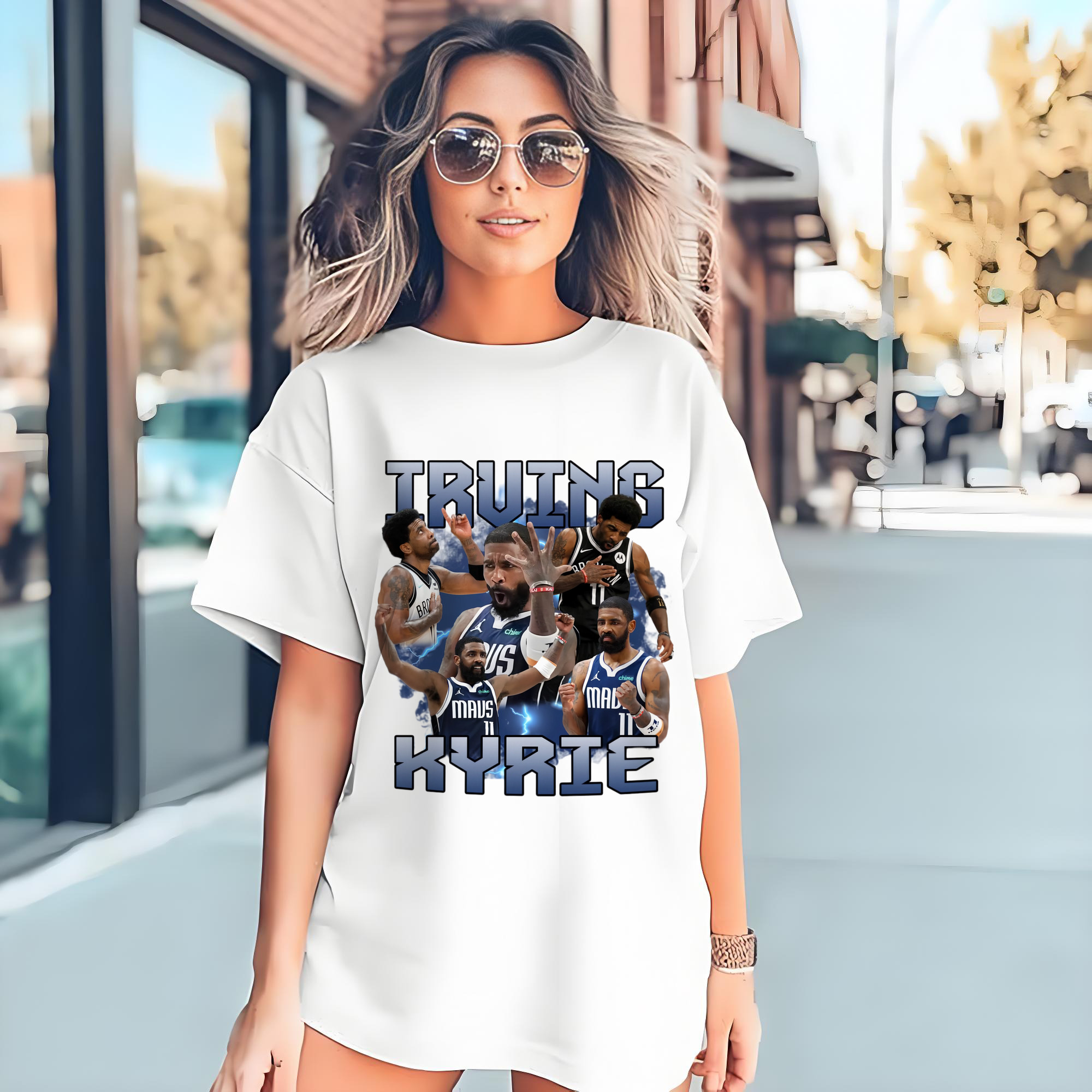 Kyrie Irving Dallas Mavericks Retro T‑shirt