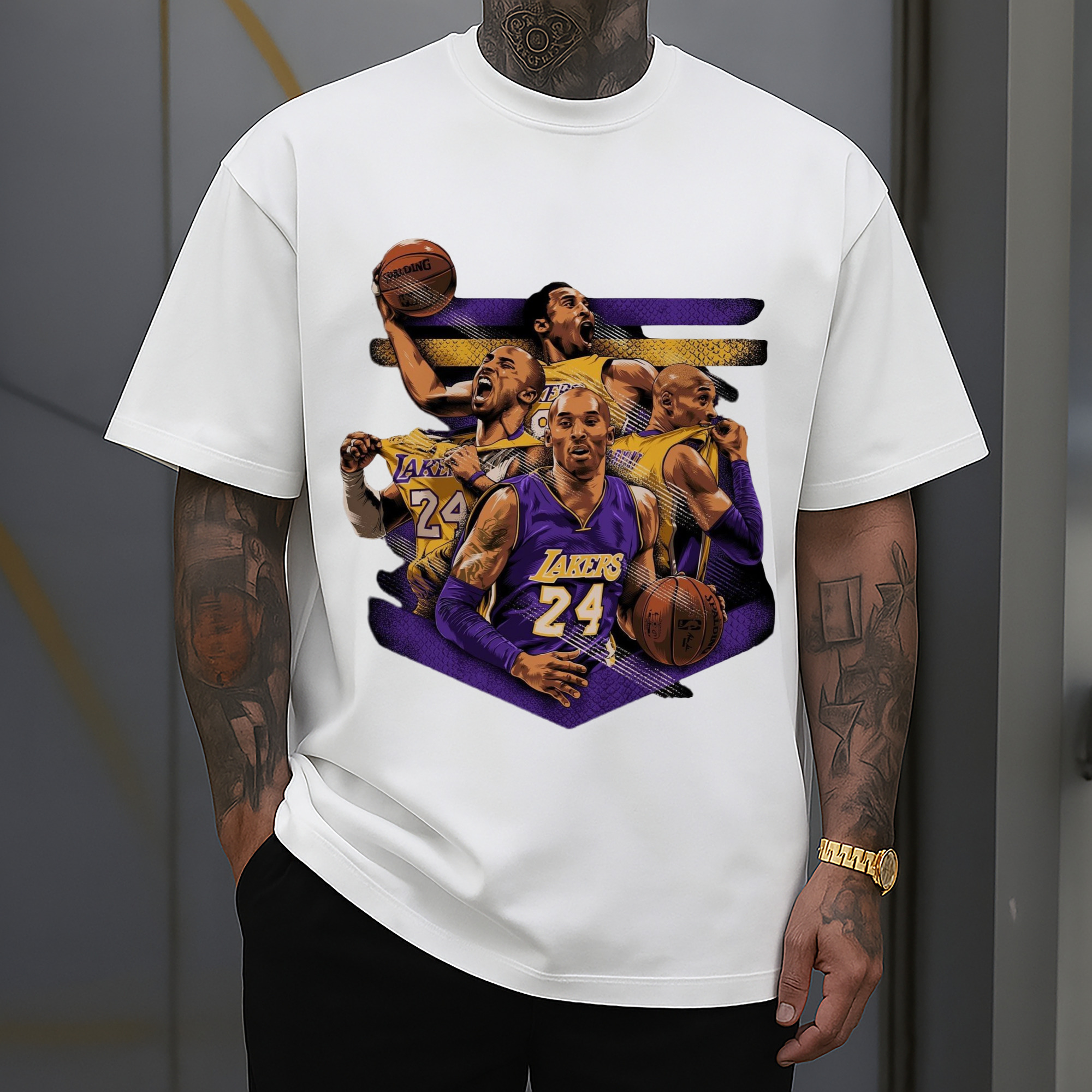 Lakers Legend Kobe Bryant  collage T‑Shirt