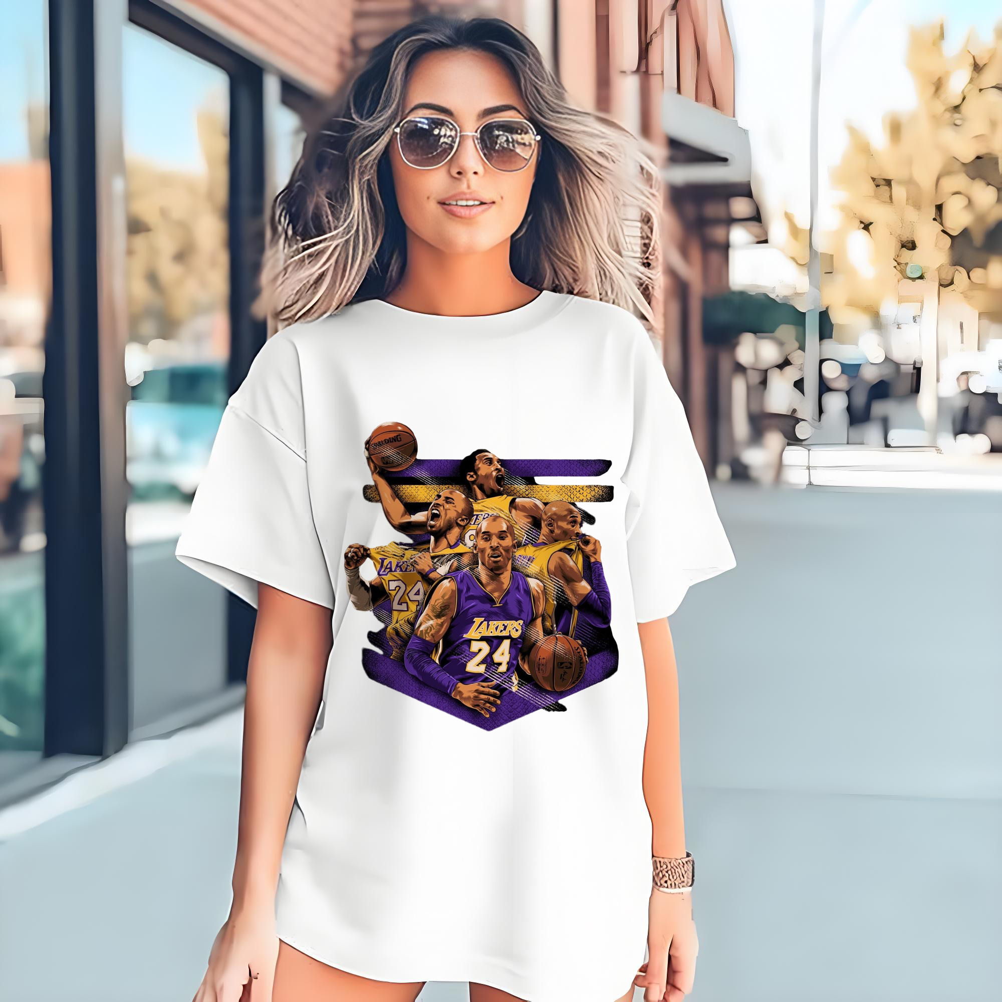 Lakers Legend Kobe Bryant  collage T‑Shirt